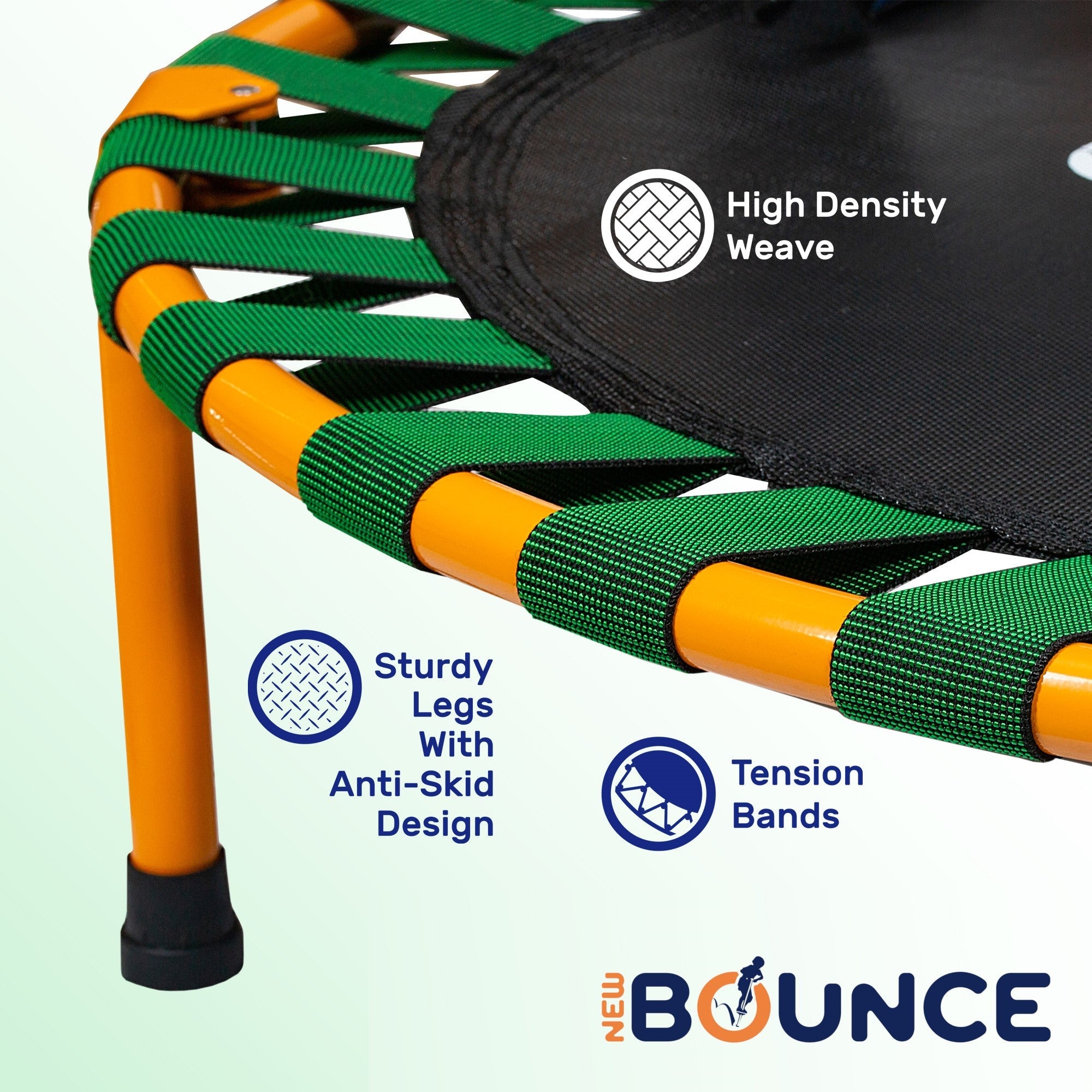 36" Mini Trampoline With Handlebar