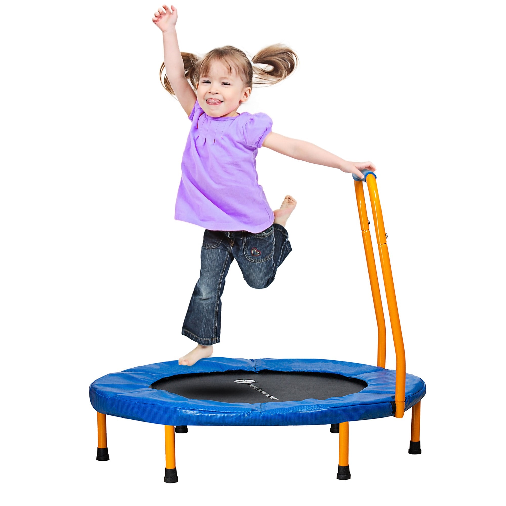 36" Mini Trampoline With Handlebar