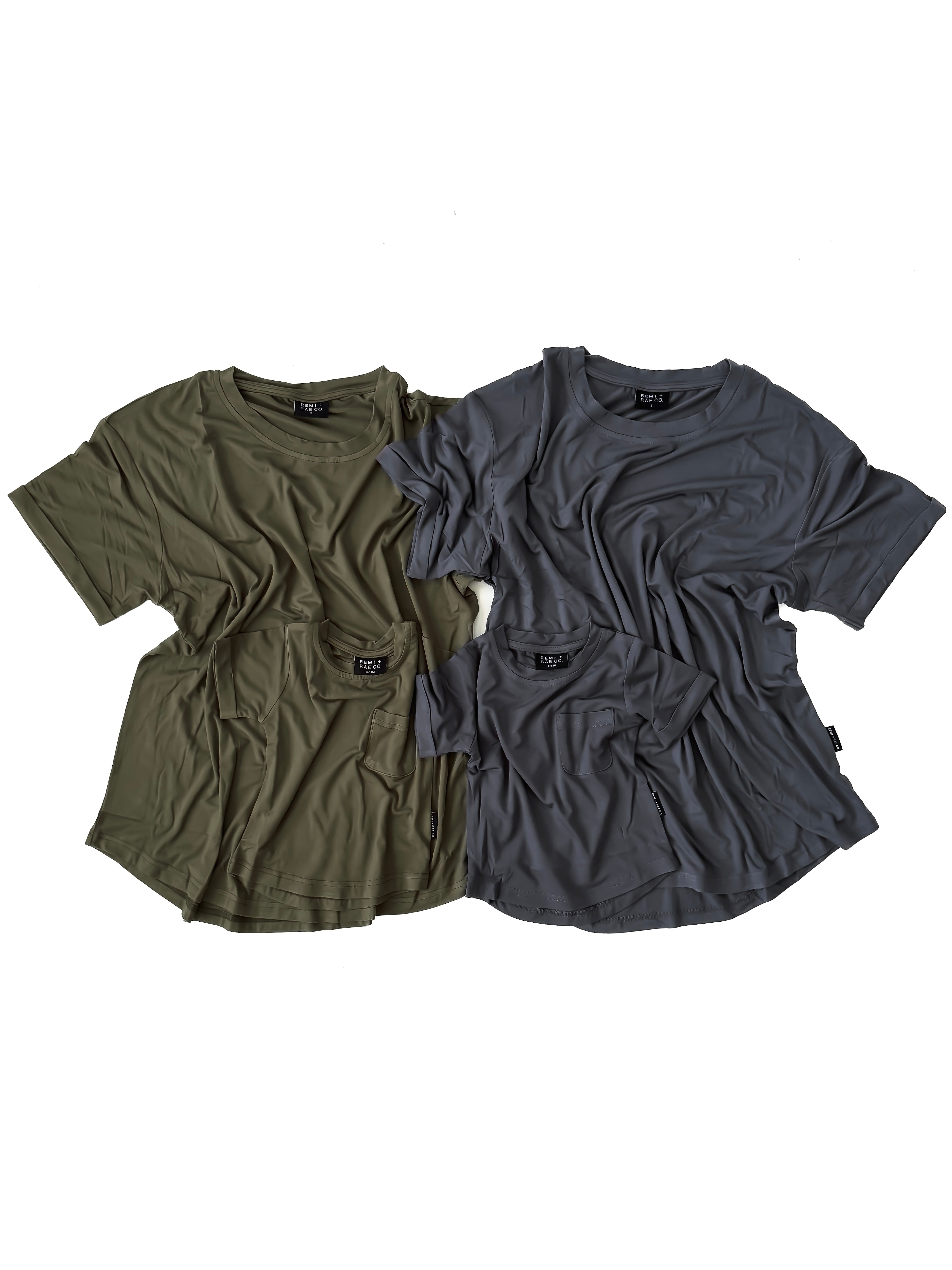 Bamboo Pocket Tee - Pine