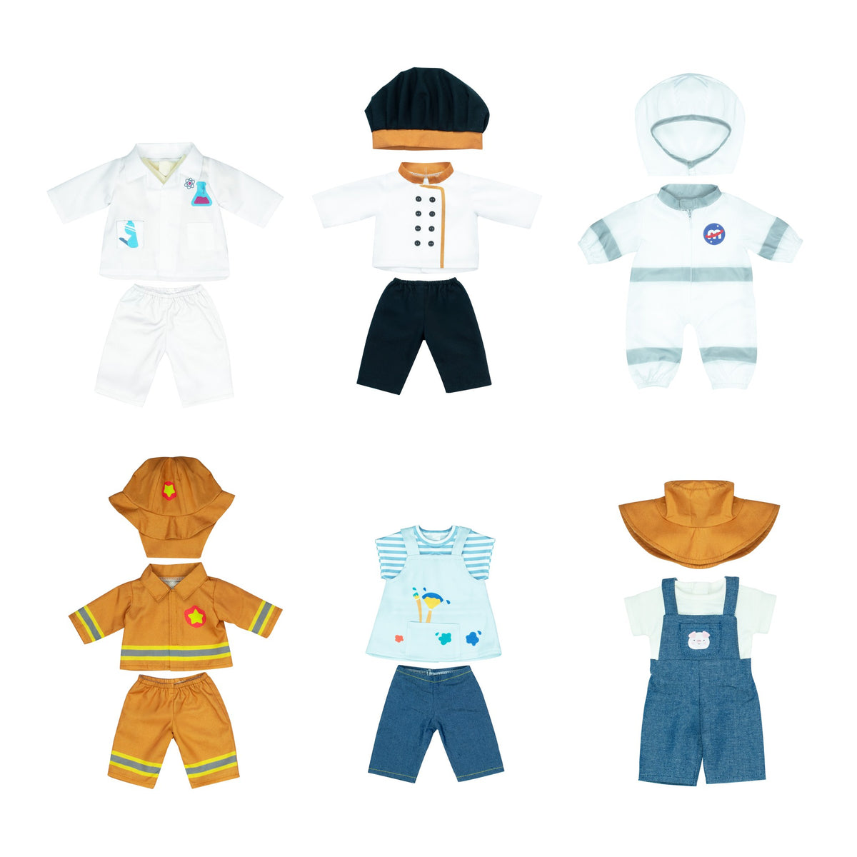 Set 6 Professional Clothing Sets 15"