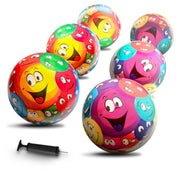8.5" Smiley Balls - Set Of 6