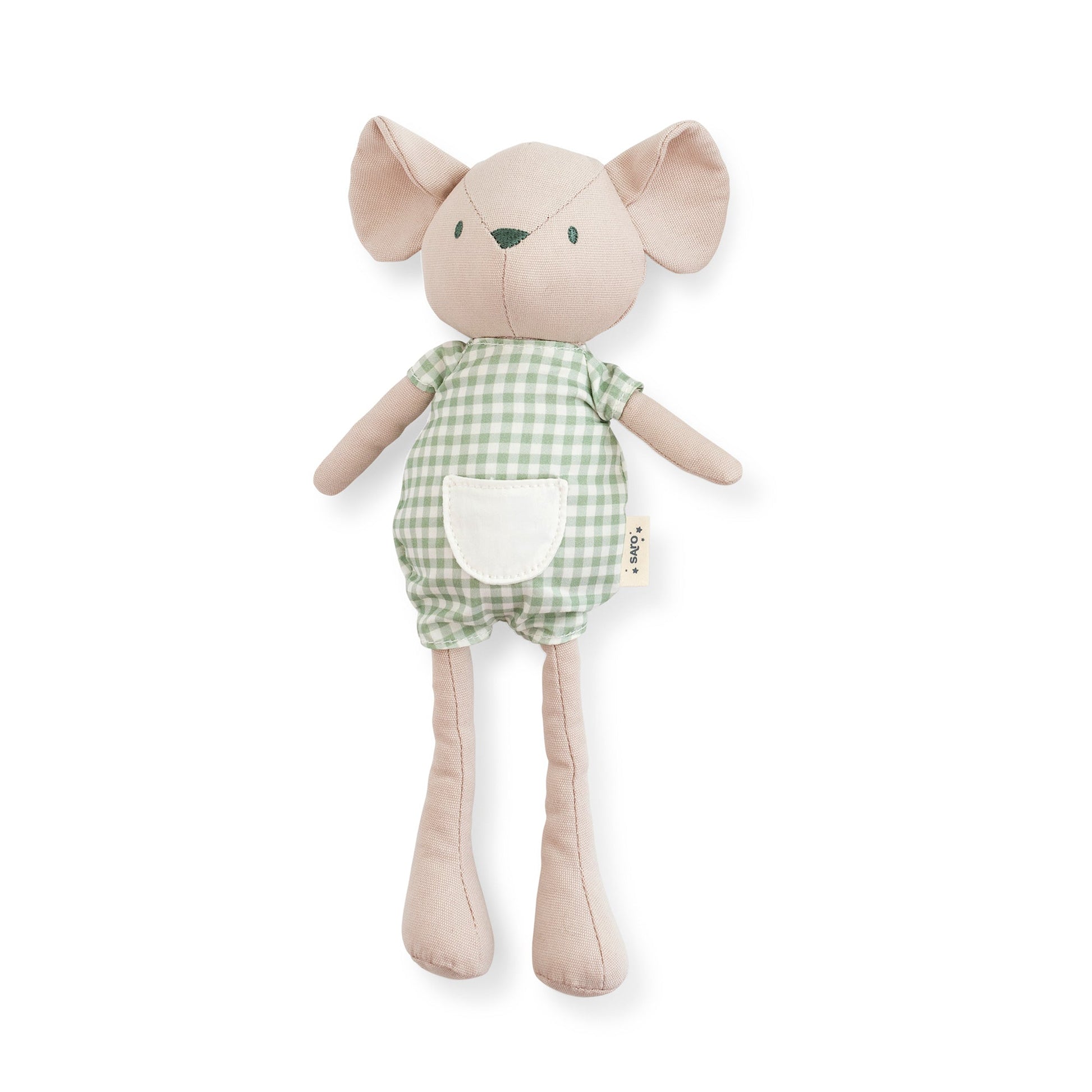 “Spring Cottage” Mousie Ragdoll - Green Vichy