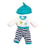 Cold Weather Turquoise Pajamas 12 5/8”