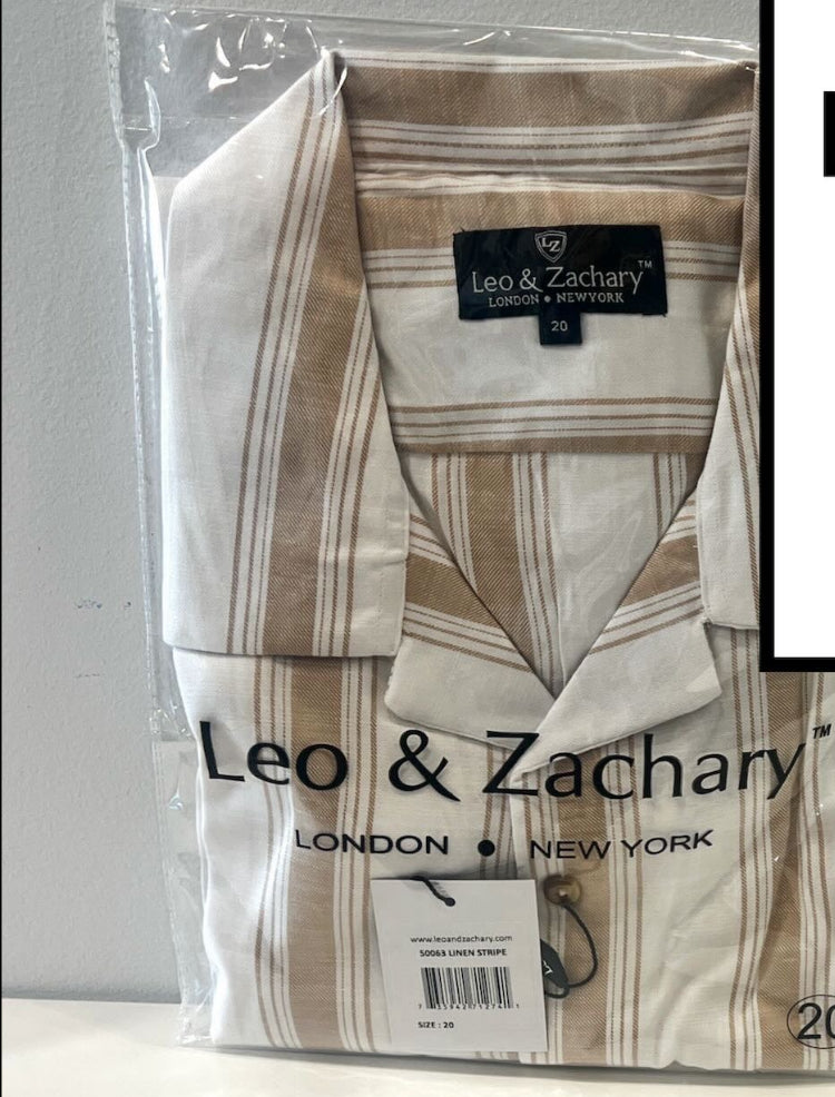 Leo And Zachary - Boys Linen Dress Shirt