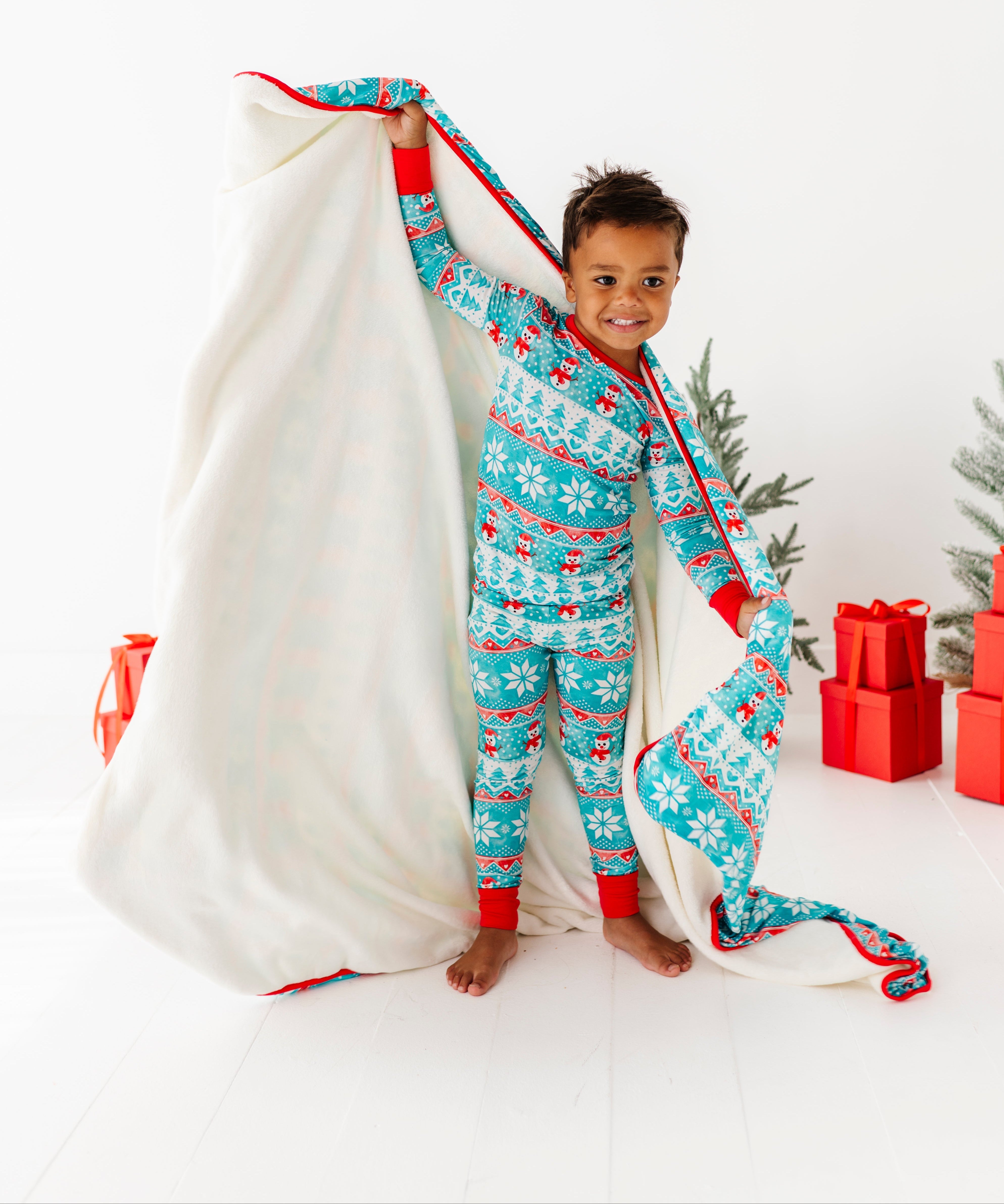 Frosty Fair Isle 2-piece Pajamas
