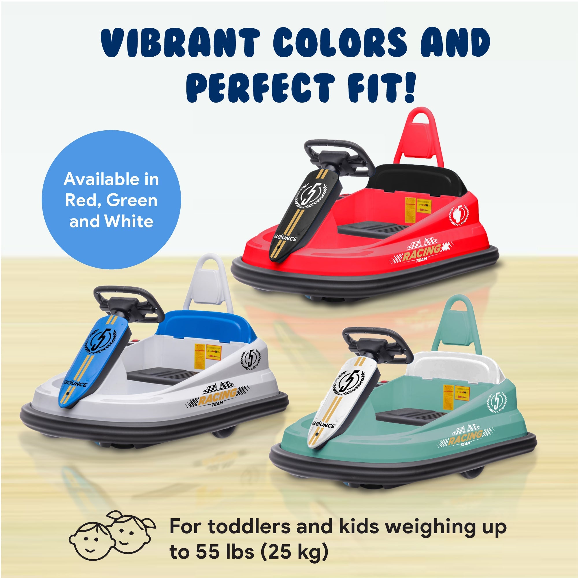 Bumper Car For Toddlers - Ages 1.5-6 Years