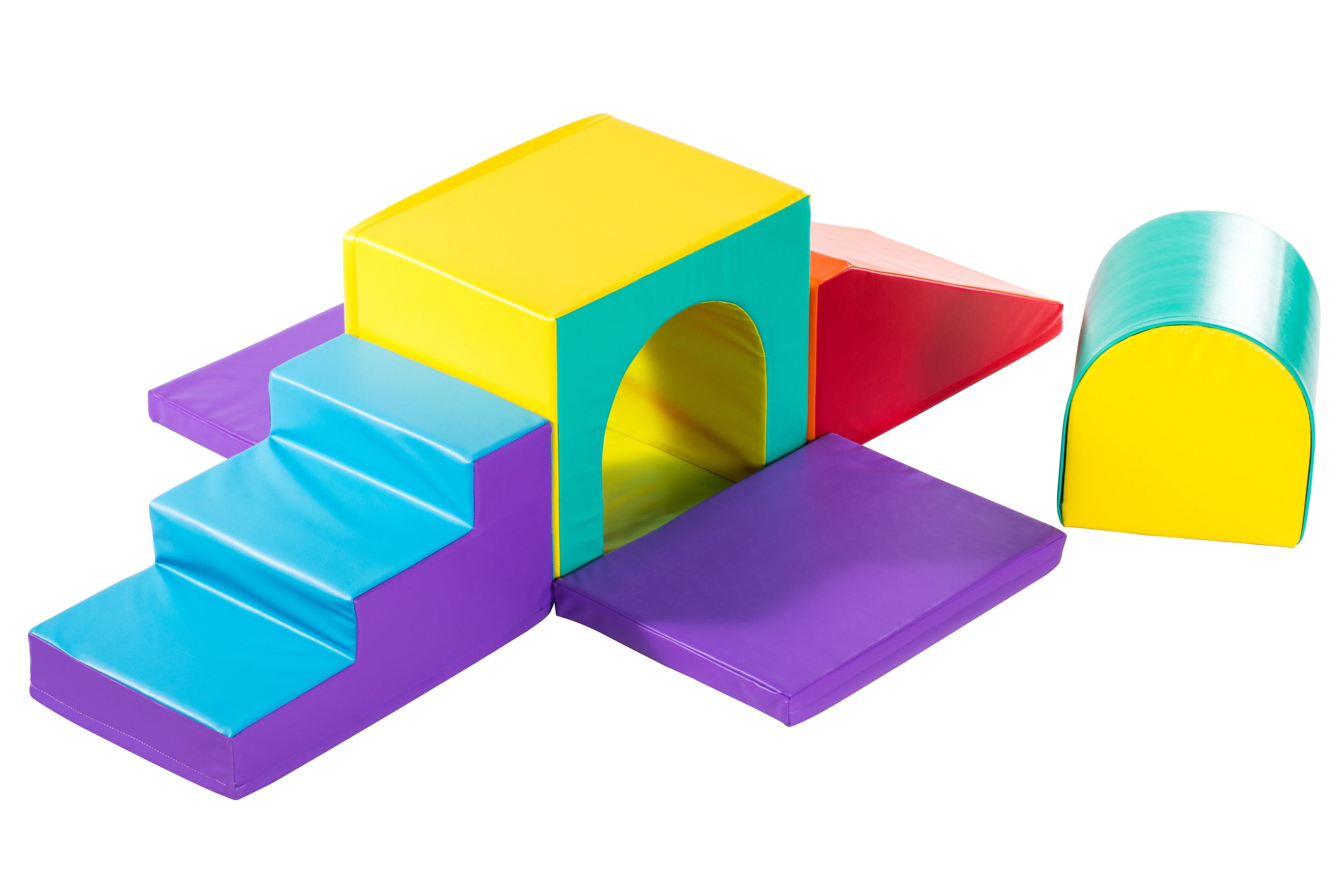 Toddler Climbing Toys - Soft Play Set For Kids (6 Pc Set)