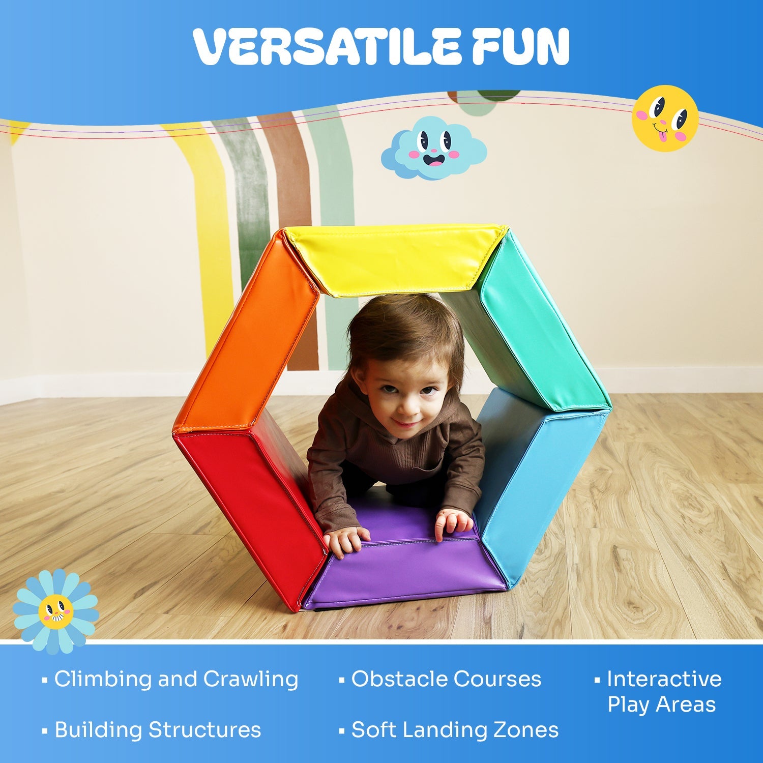 Hexagon Gymnastics Mat - Trainer Tumbling Mat