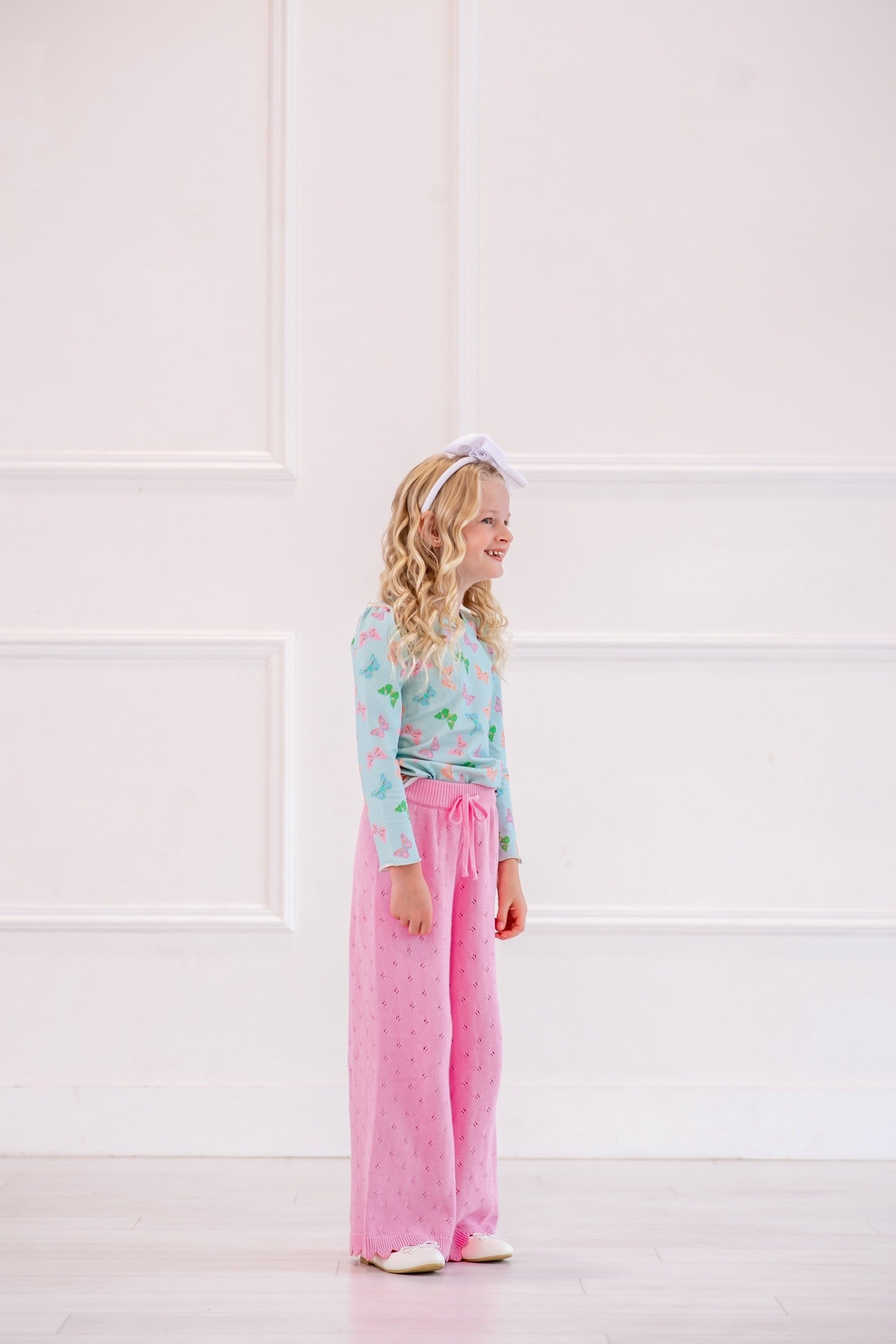 Knit Wide Leg Pant ~ Berry