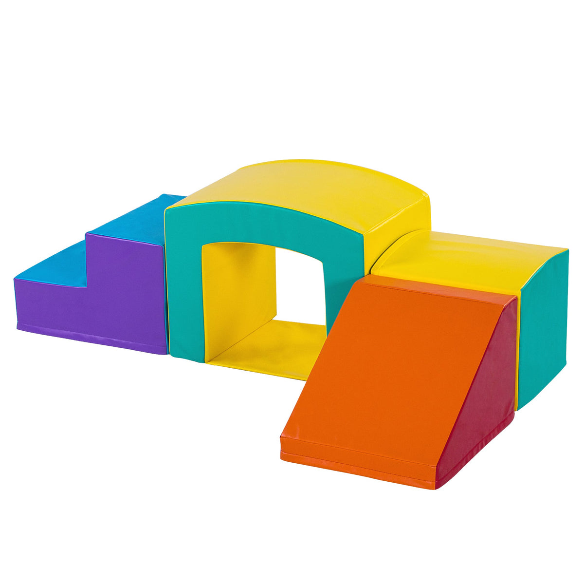 Square Tunnel Soft Play Set  - Toddler Climbing Toys - (4pc Set)