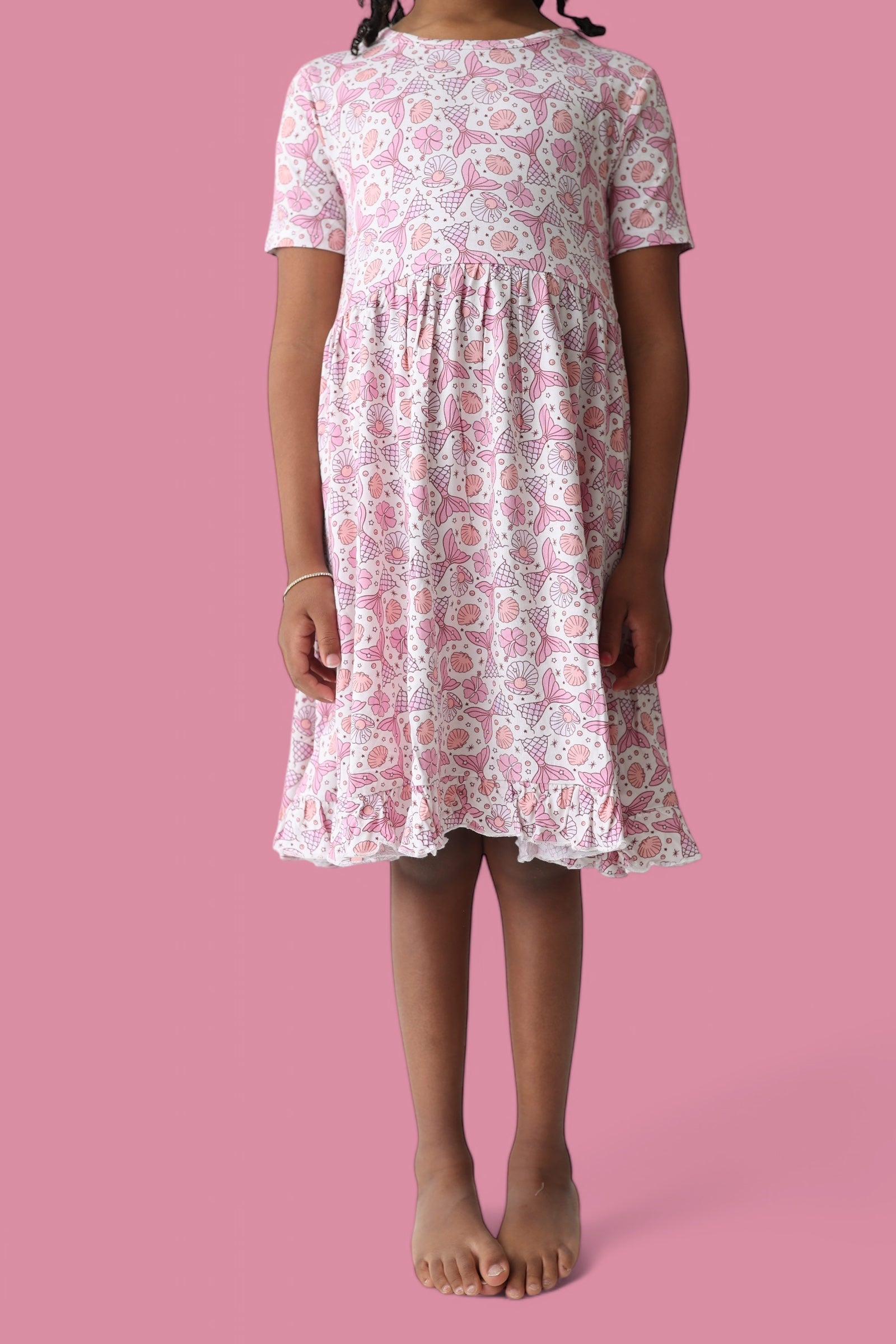 Magical Mermaid Dream Ruffle Dress