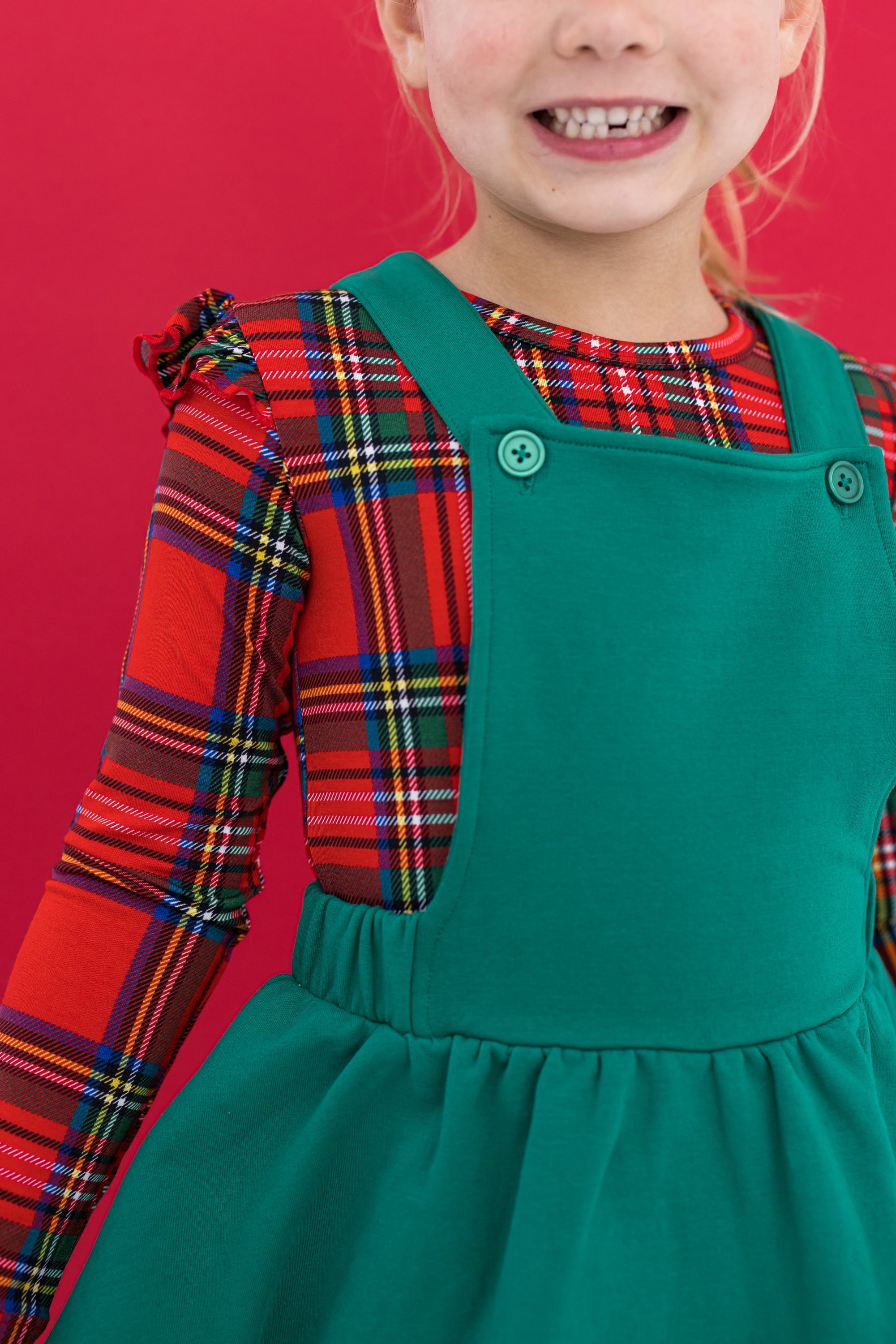 Tartan Plaid Pinafore Set