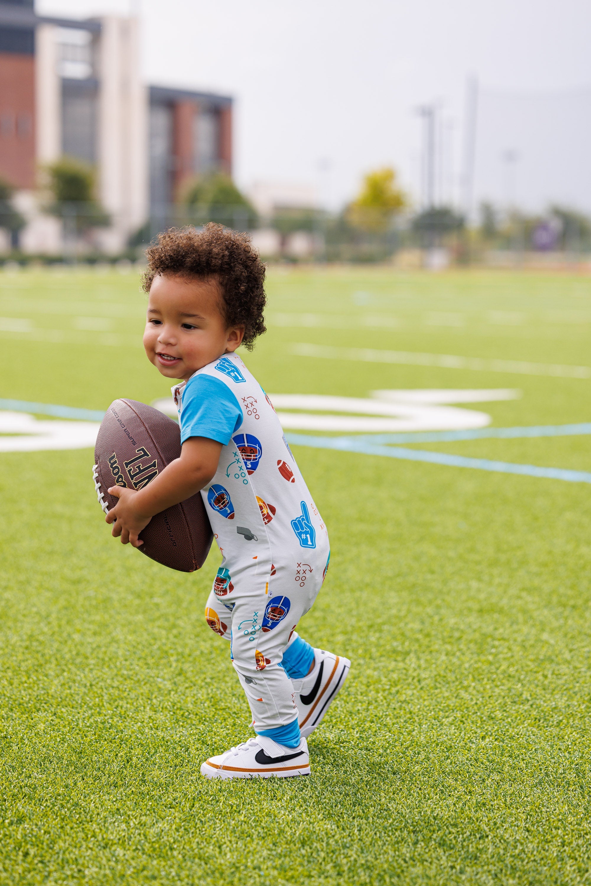 Gridiron Greats Zip Romper