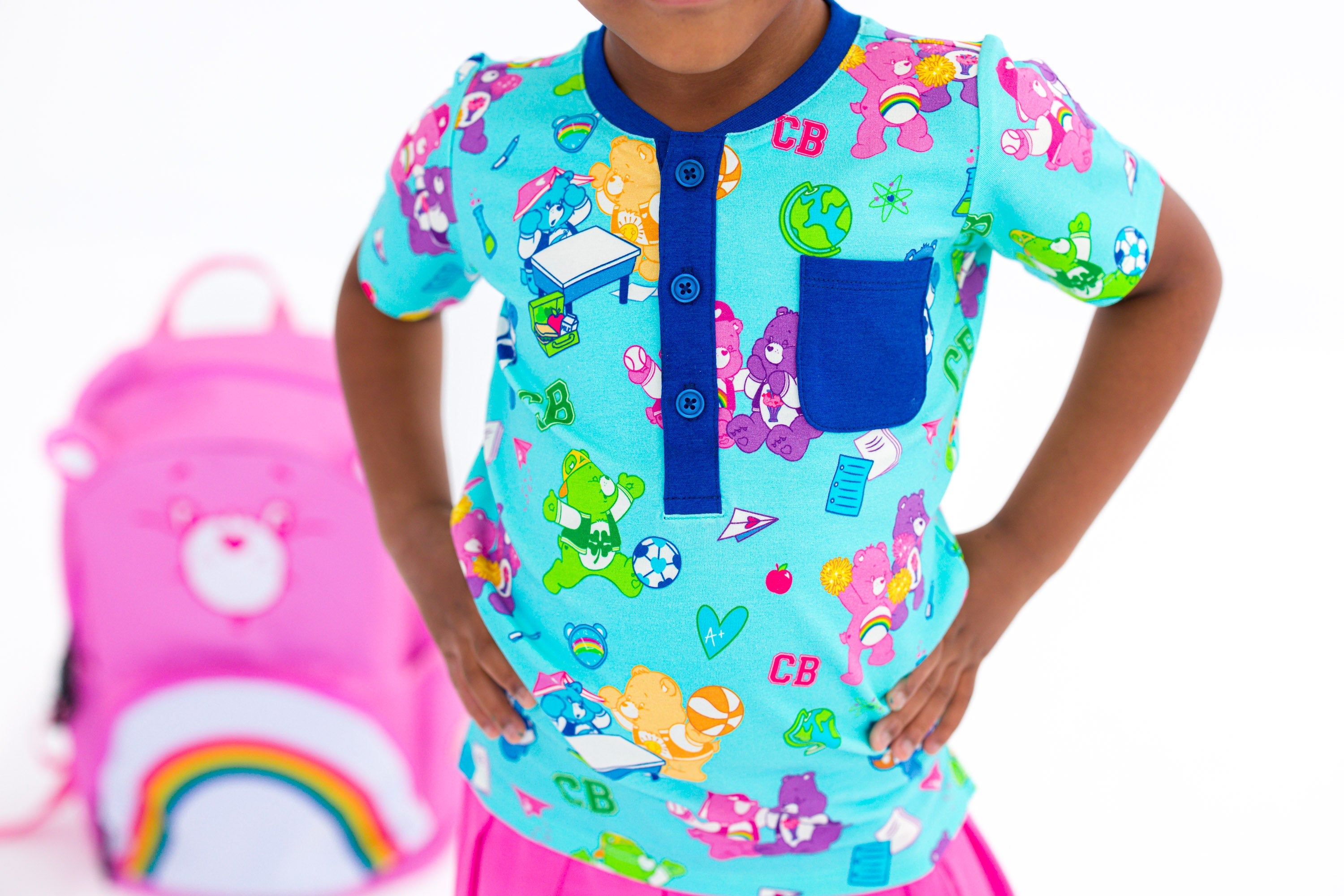 Care Bears™ Back To School Henley T- Shirt