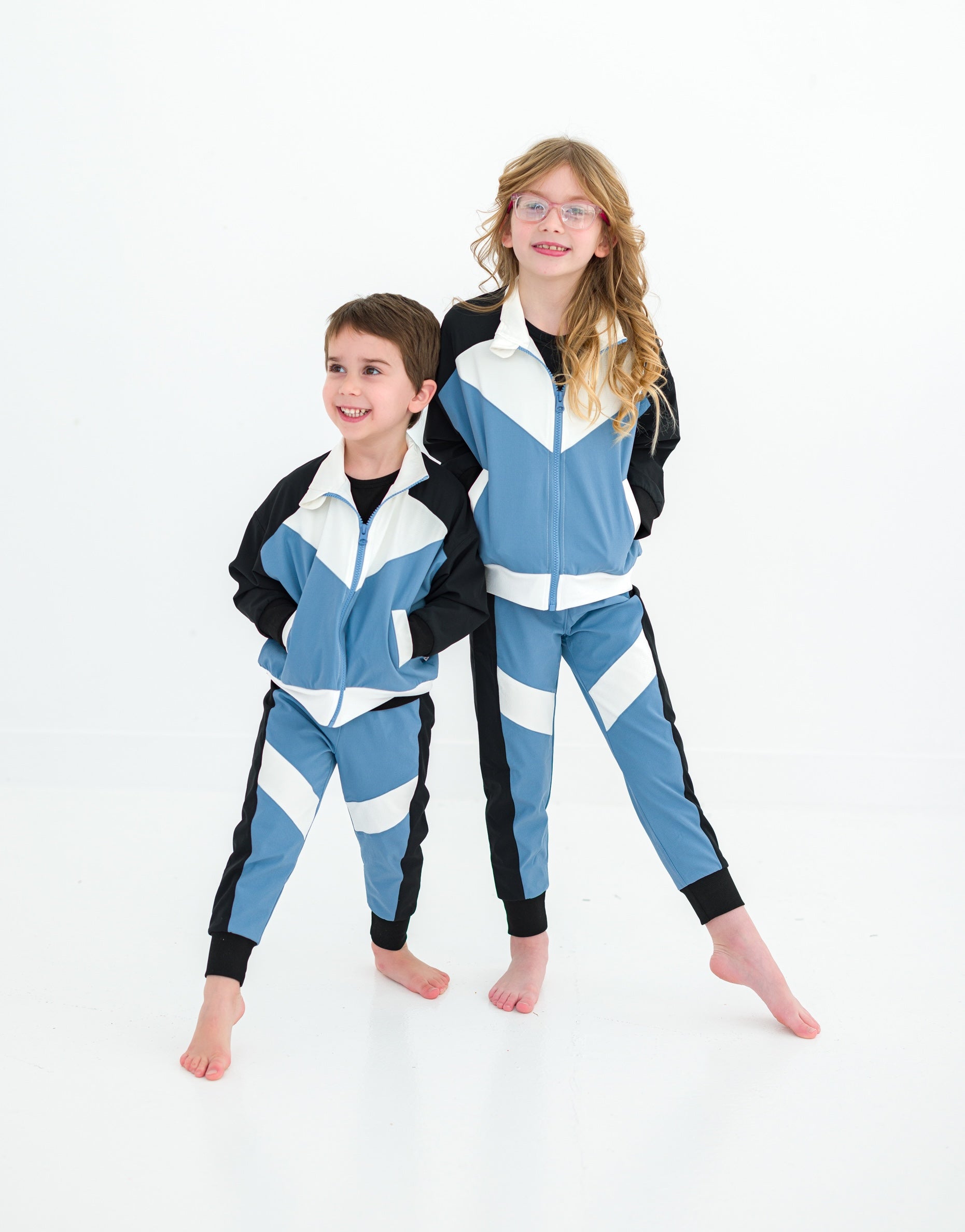 Dusty Blue Windbreaker Set