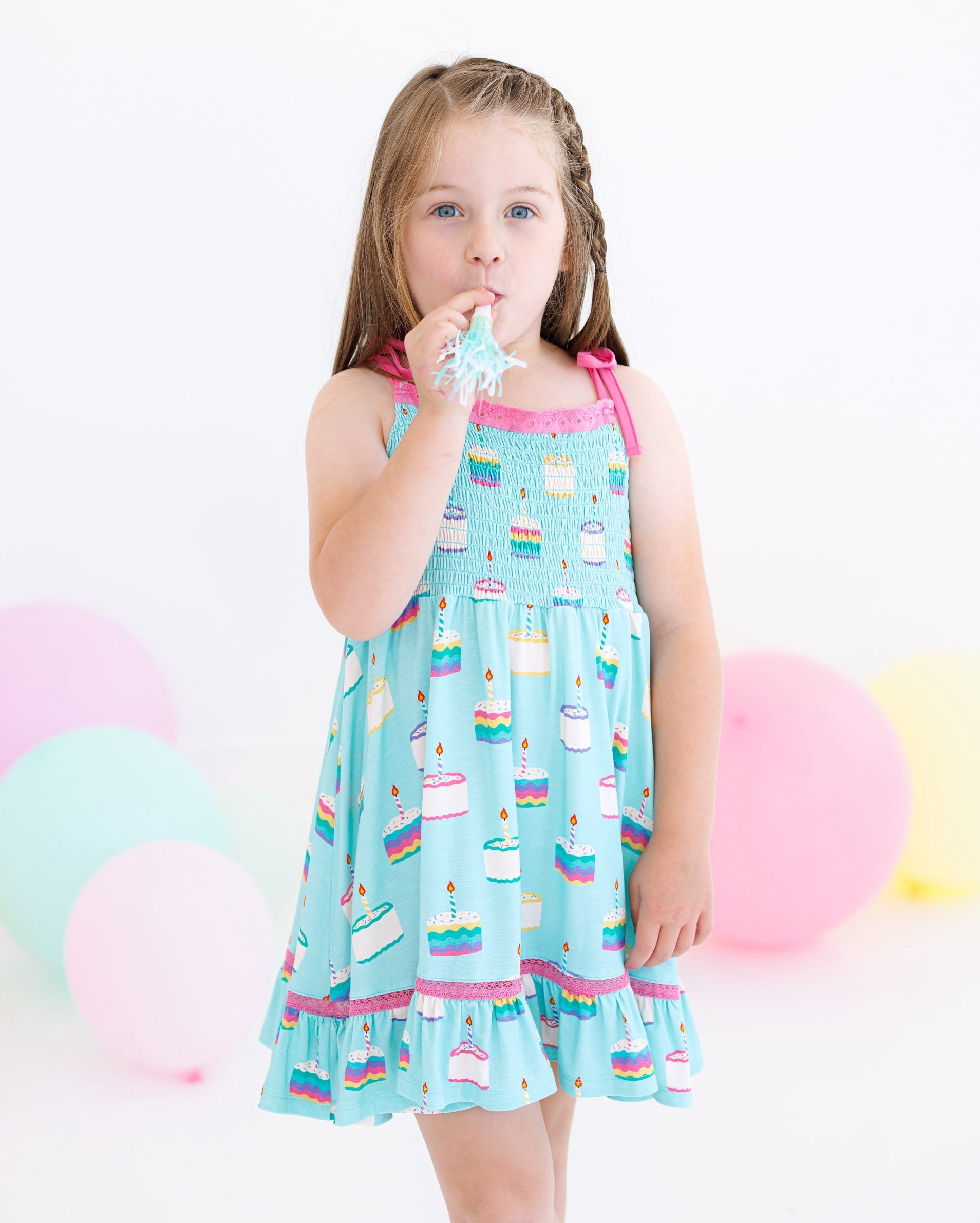 Harlow Smocked Birdie Dress