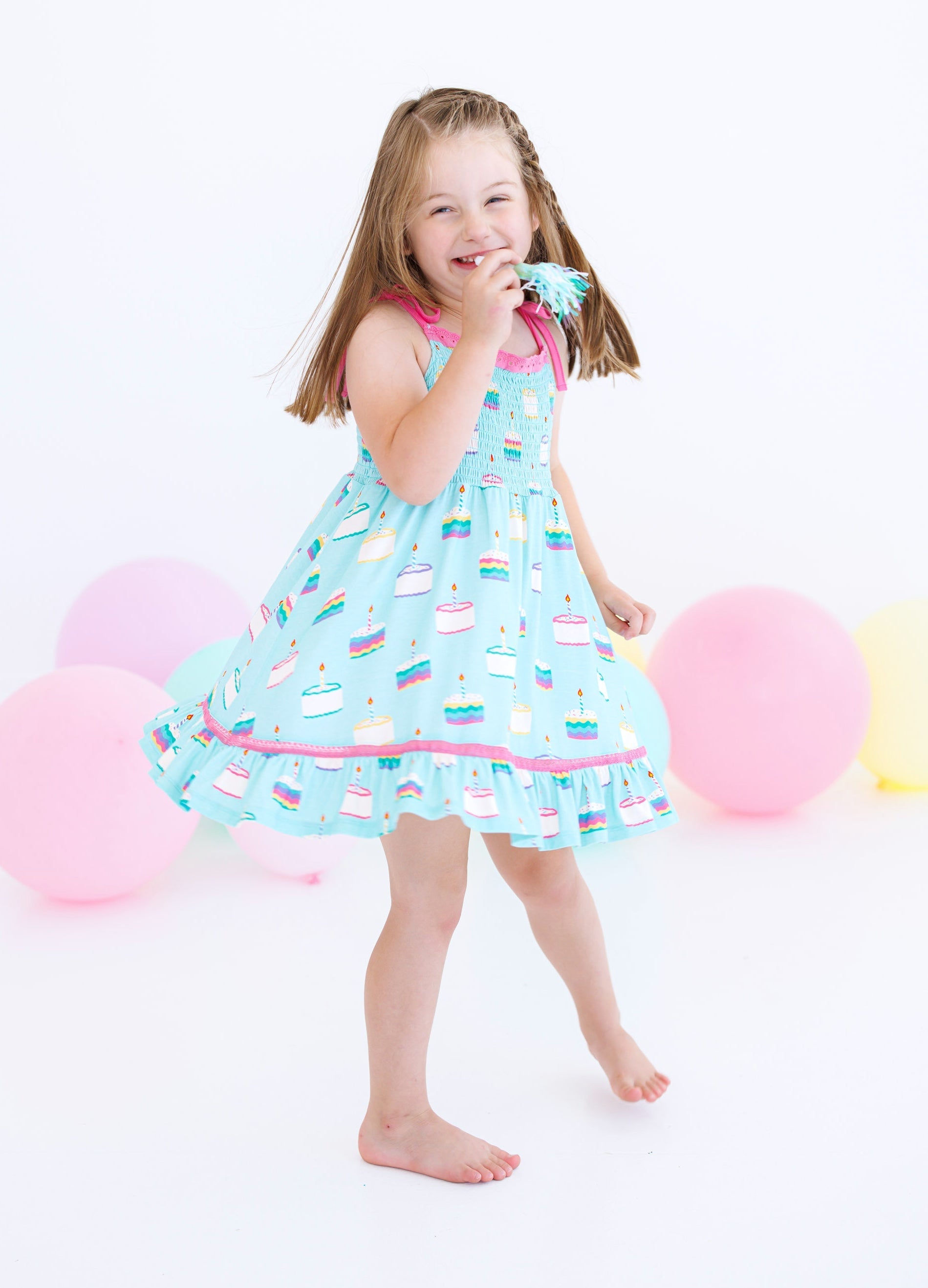 Harlow Smocked Birdie Dress