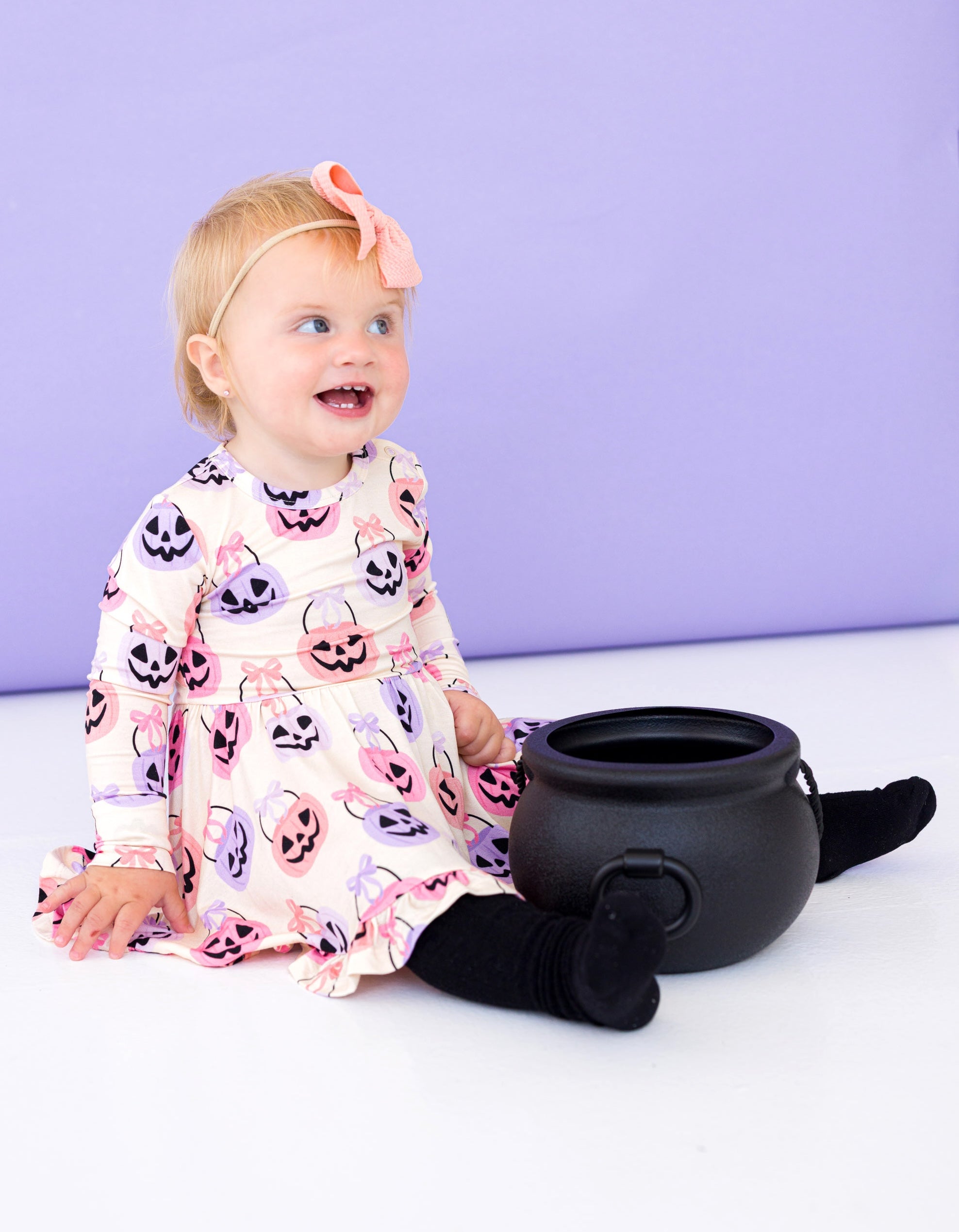 Knee-high Socks Set- Black And Pink