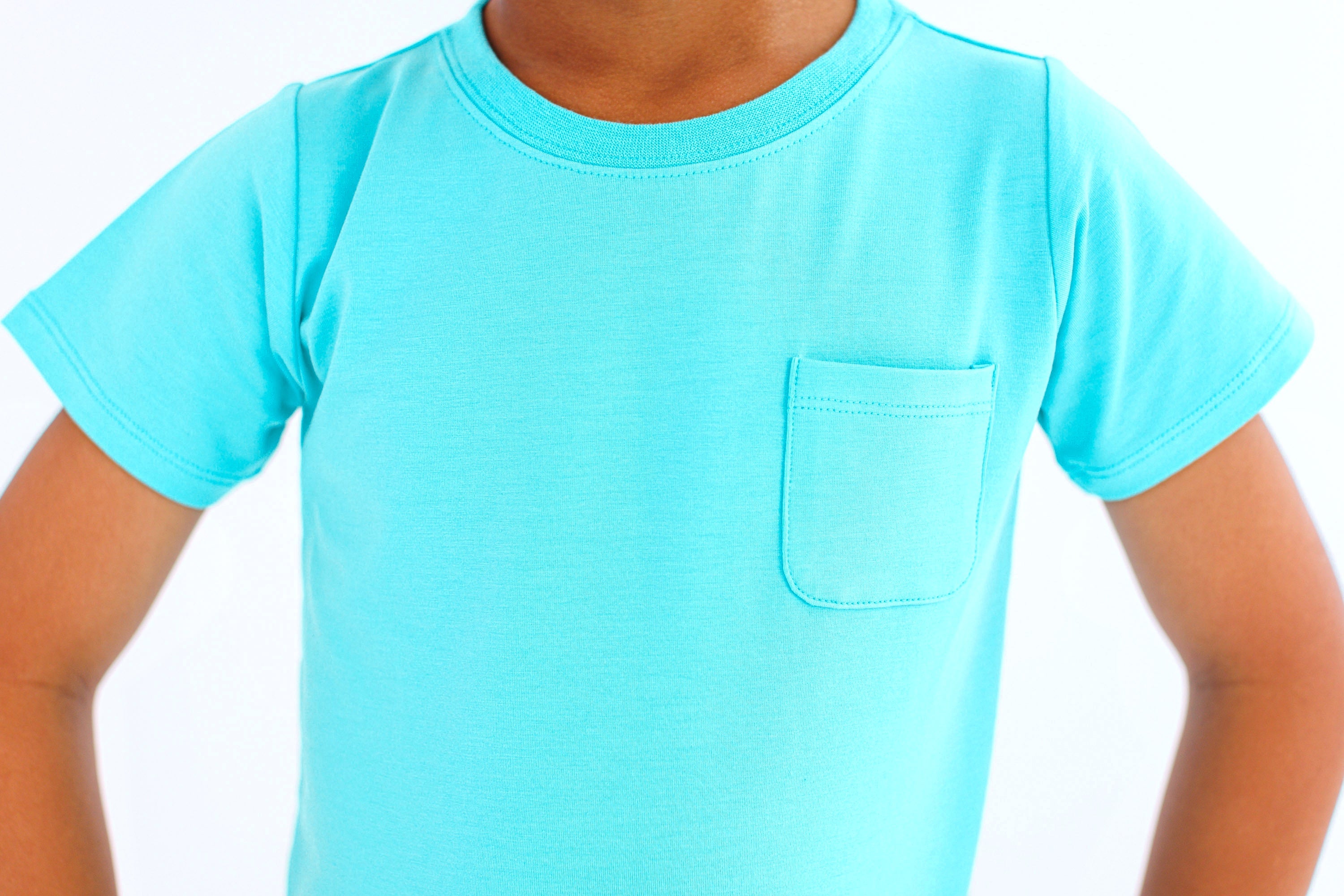 Lagoon Bamboo/cotton Pocket T-shirt