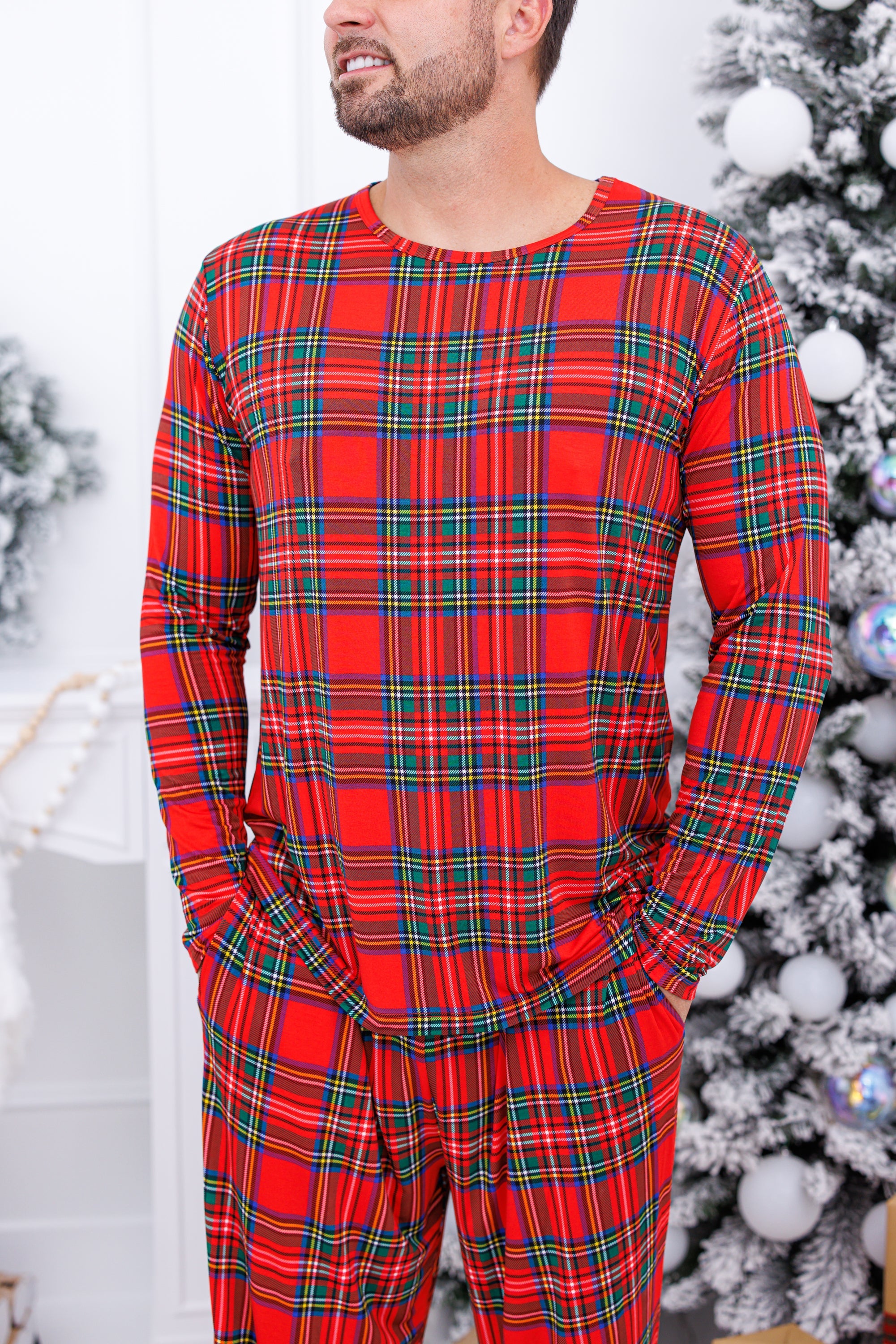 Tartan Plaid Men's Lounge Set