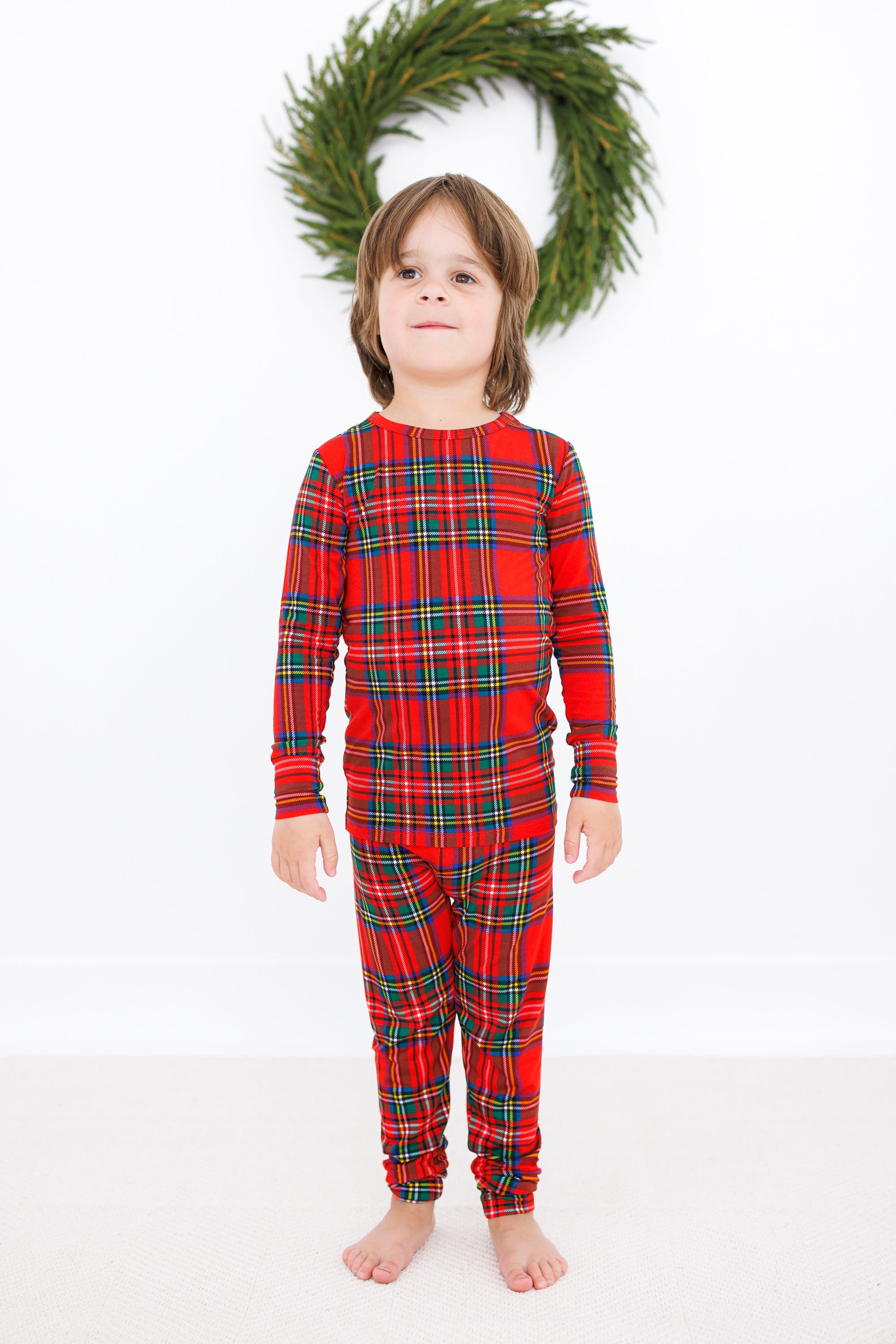 Tartan Plaid 2-piece Pajamas