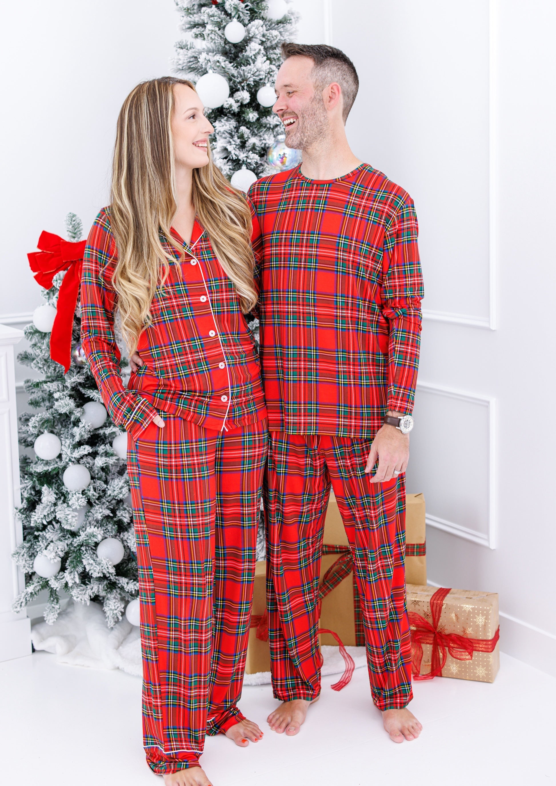 Tartan Plaid Men's Lounge Set