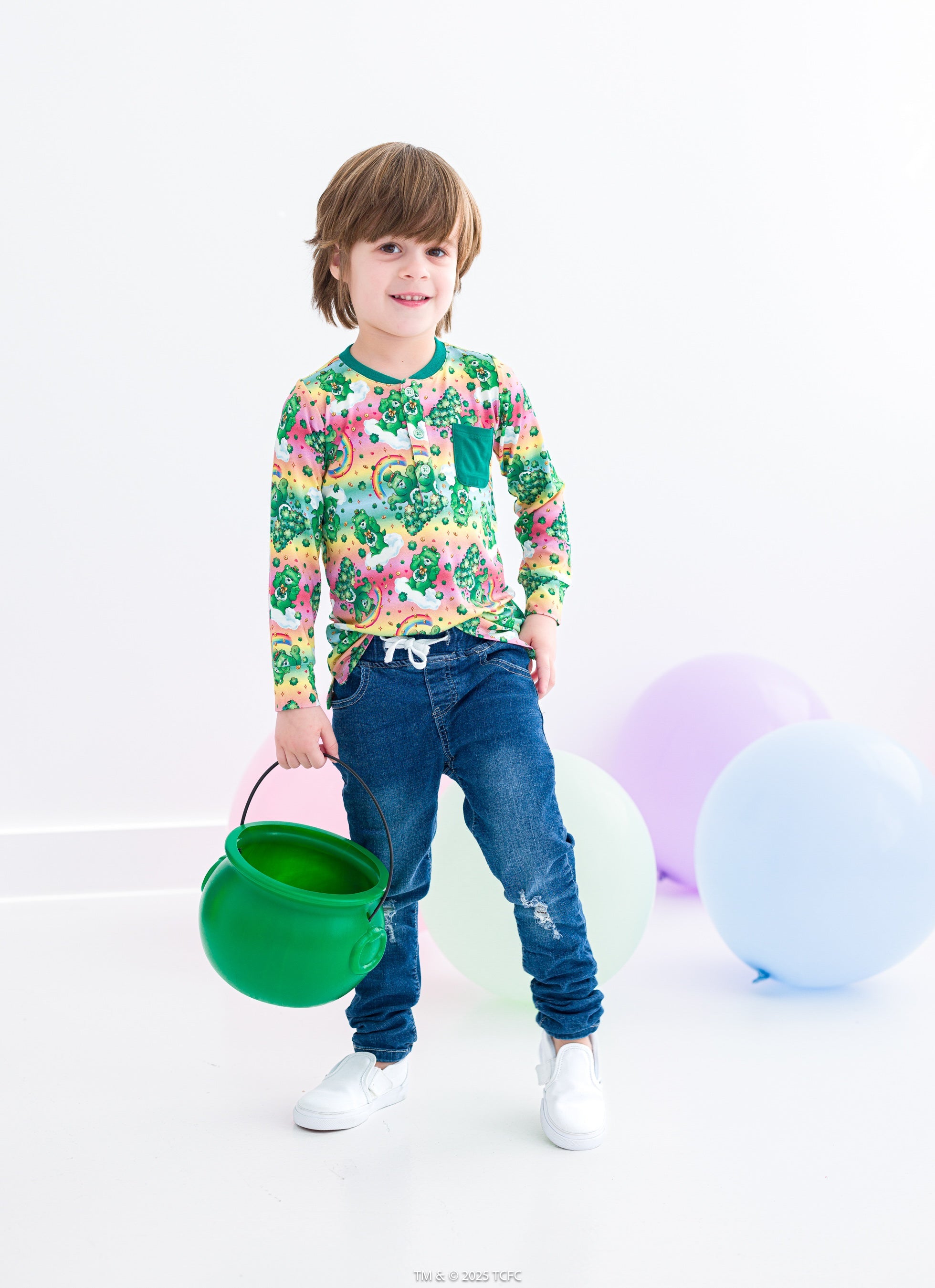 Care Bears™ In My Lucky Era Henley T-shirt