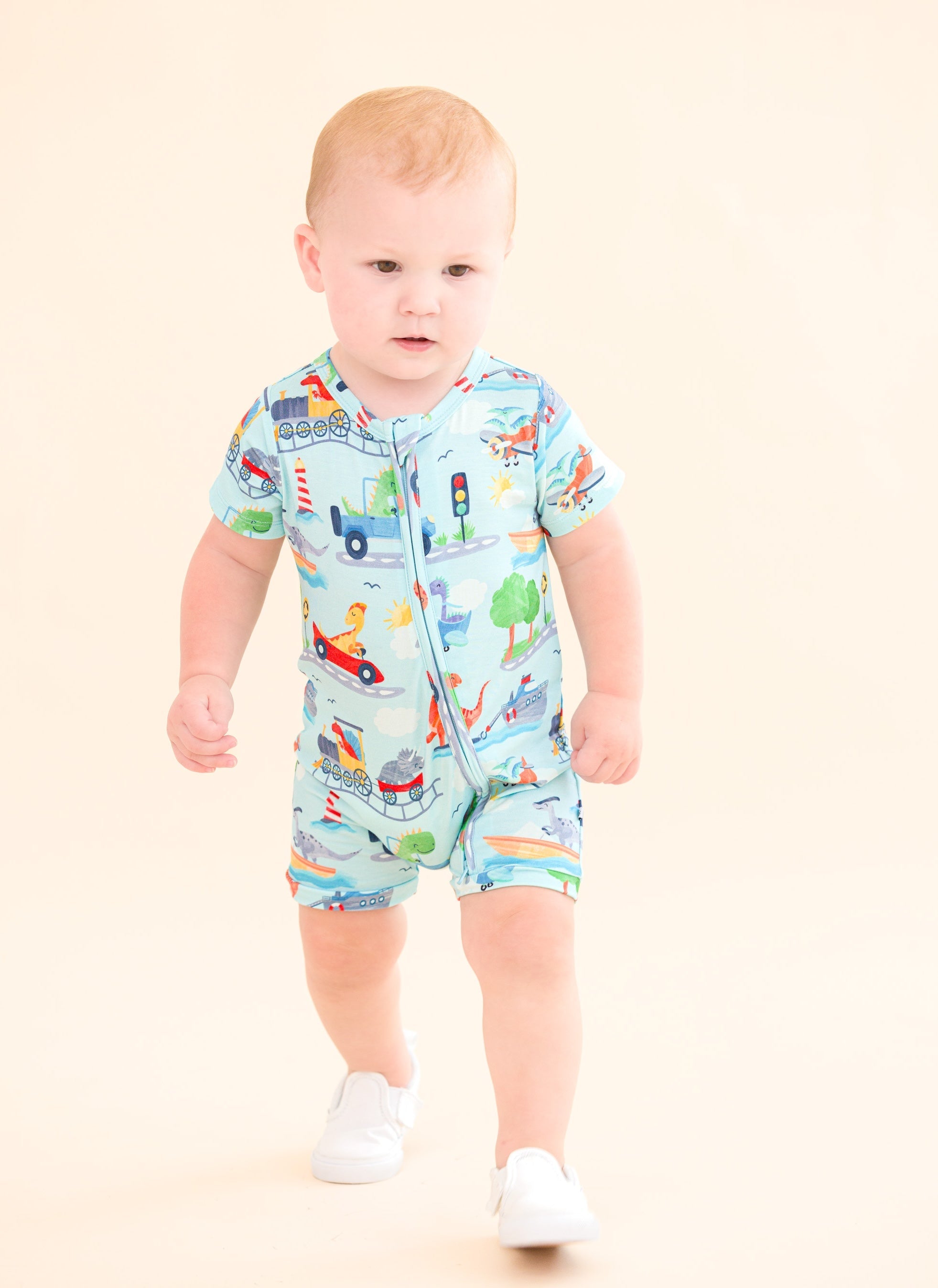 Ziggy Zip Shortie Romper