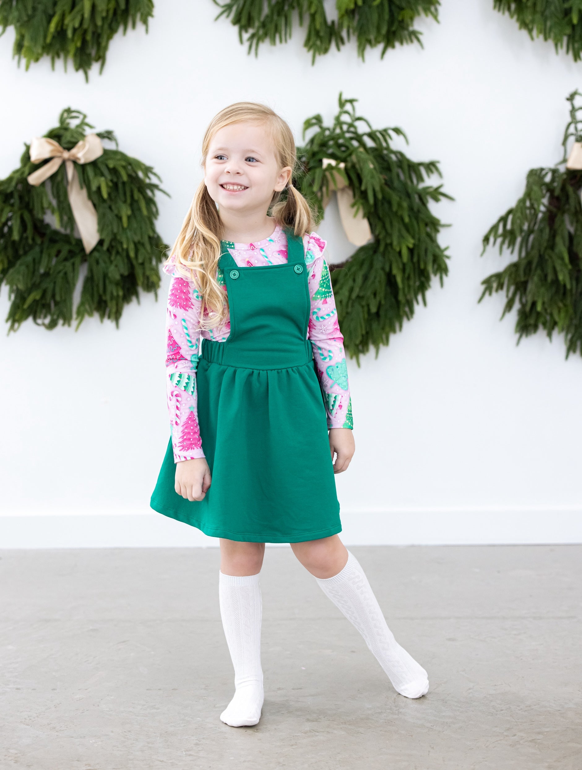 Knee-high Socks Set- Snow And Heron