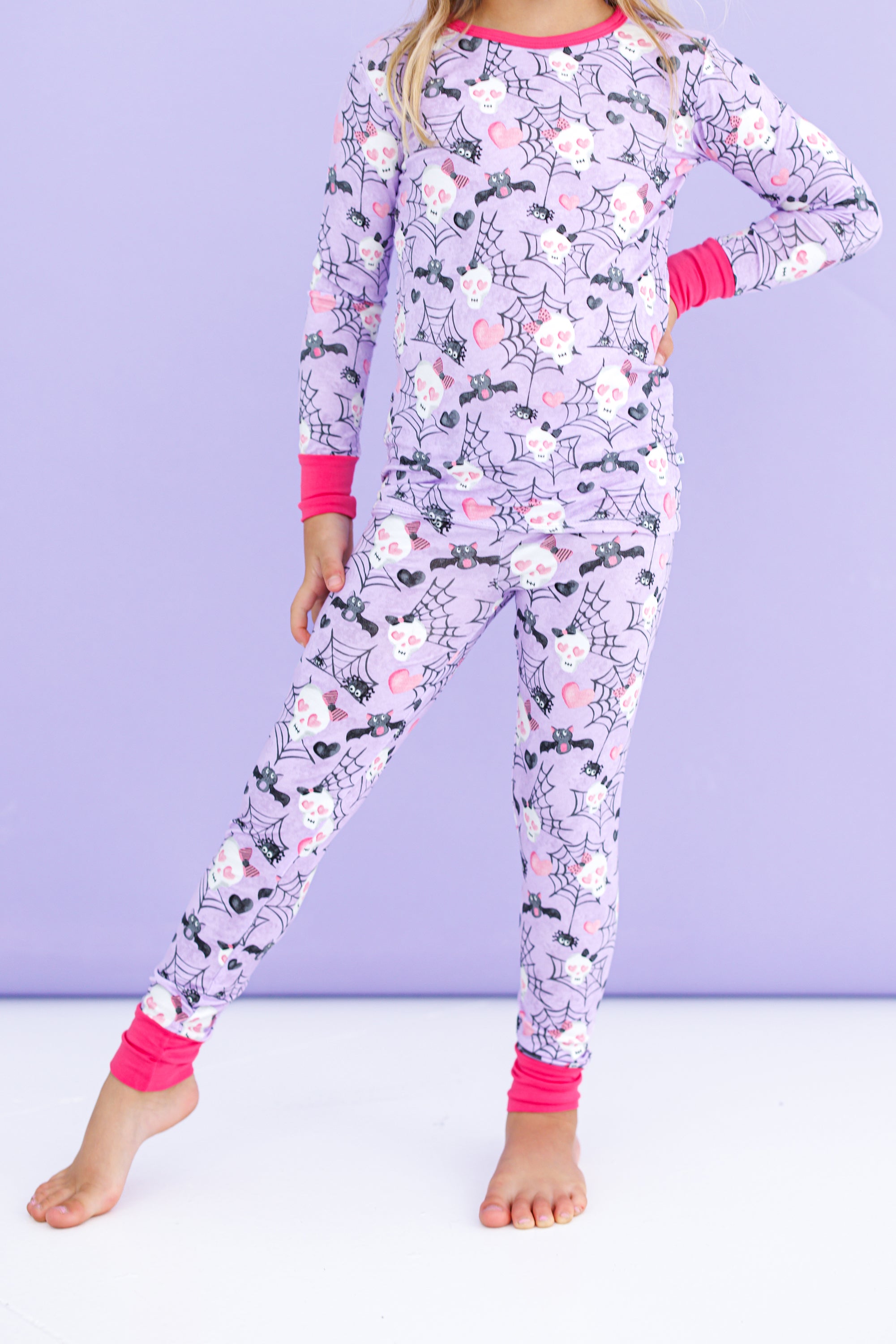 Carrie 2-piece Glow-in-the-dark Pajamas: Long