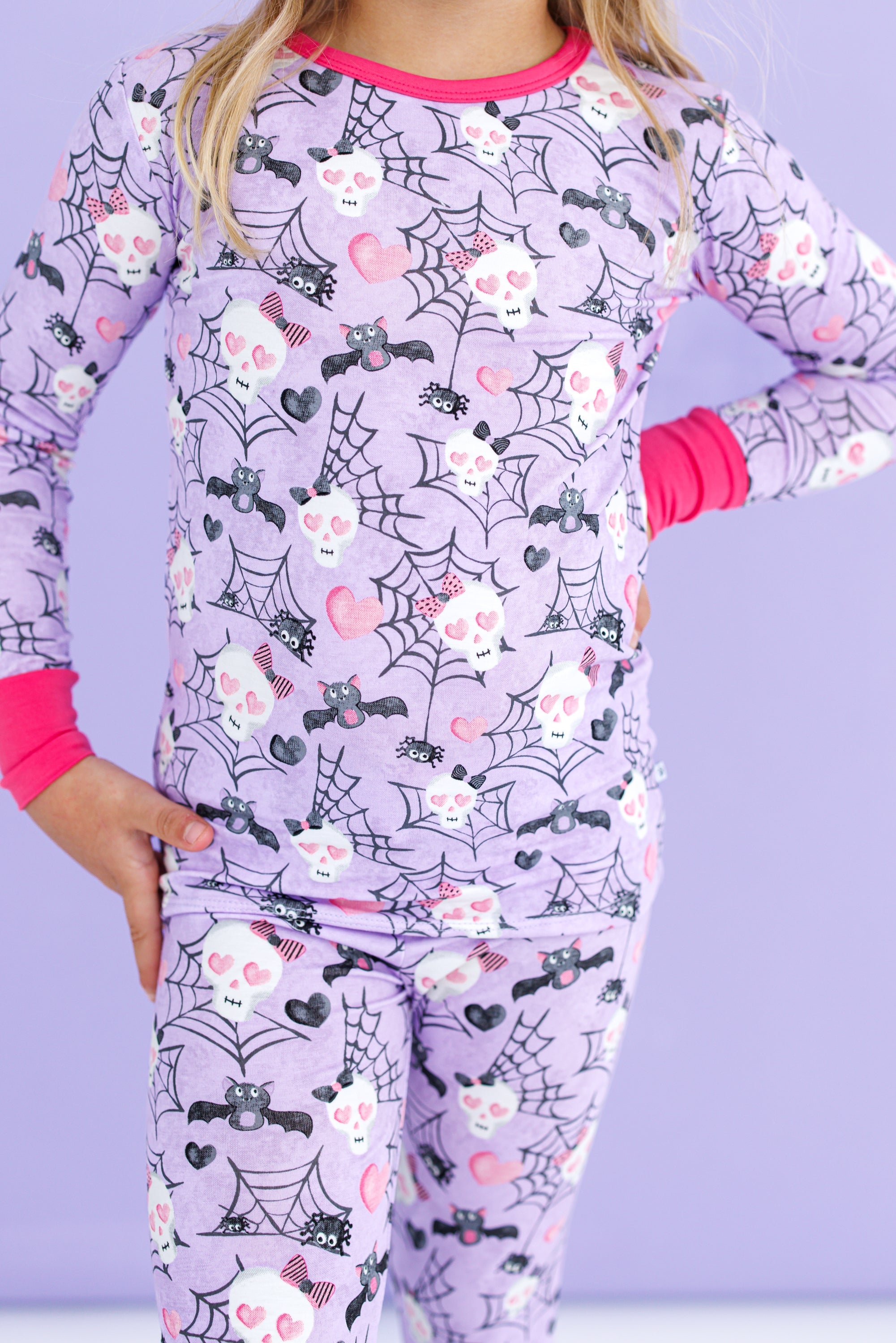 Carrie 2-piece Glow-in-the-dark Pajamas: Long