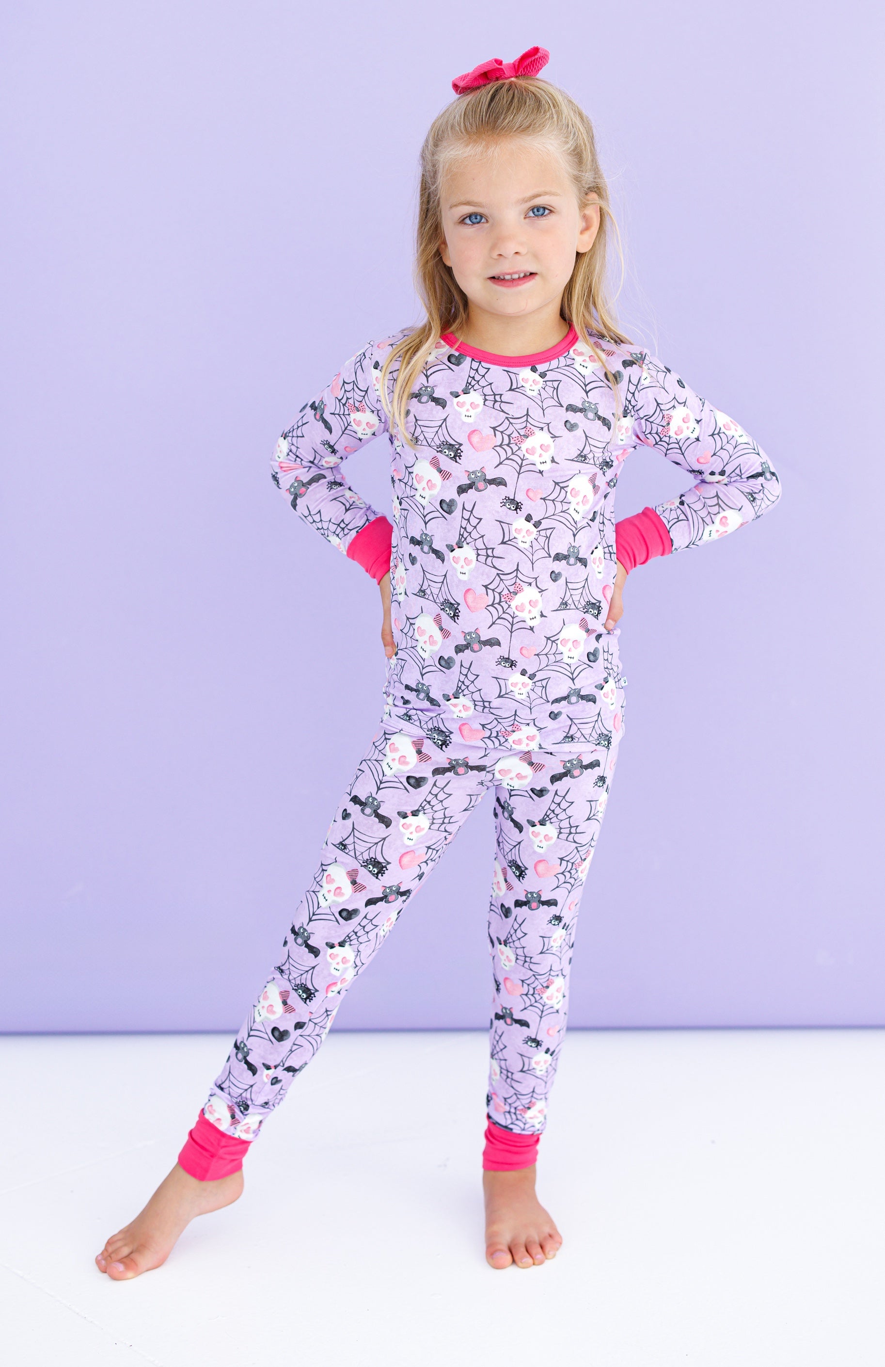 Carrie 2-piece Glow-in-the-dark Pajamas: Long