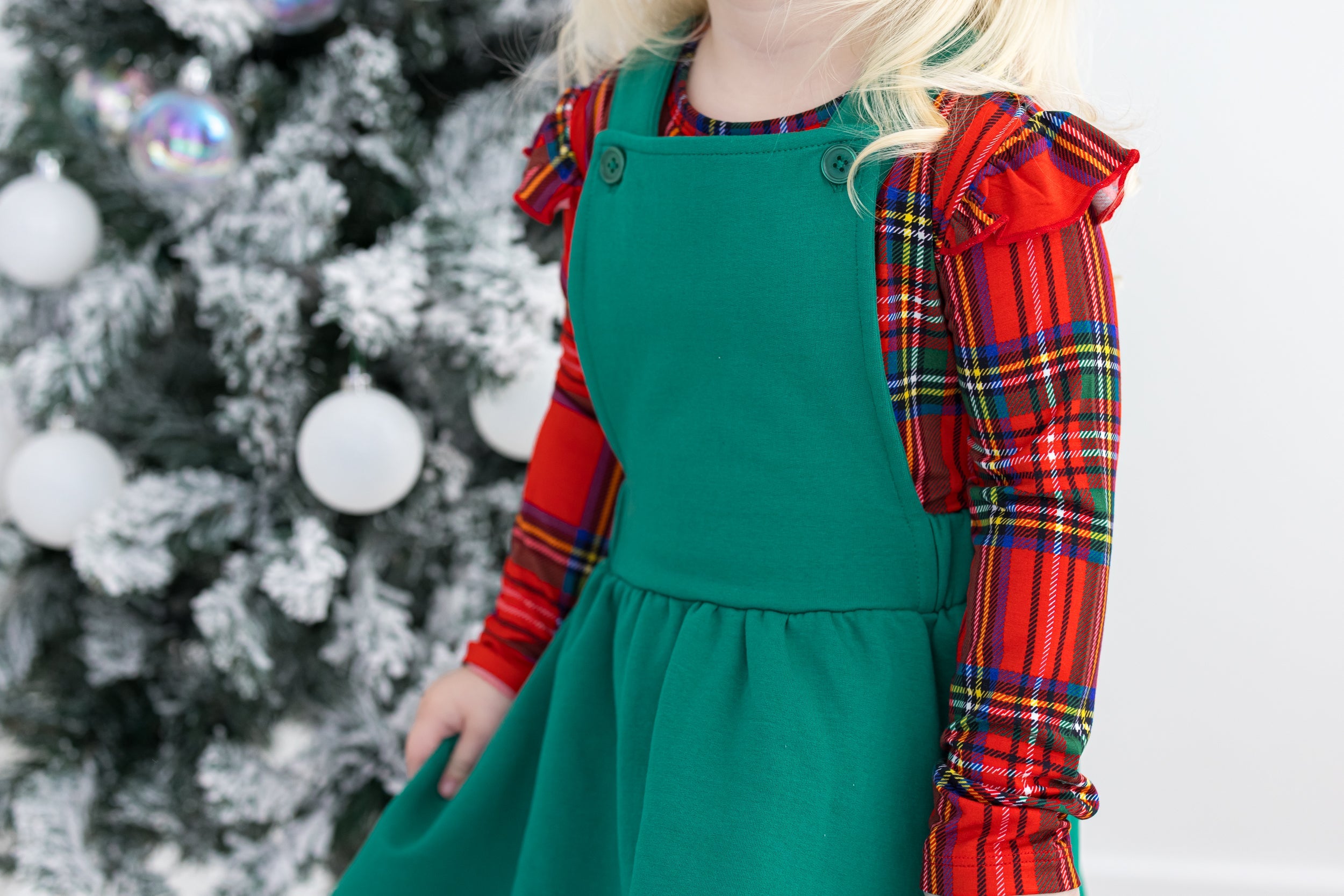 Tartan Plaid Pinafore Set