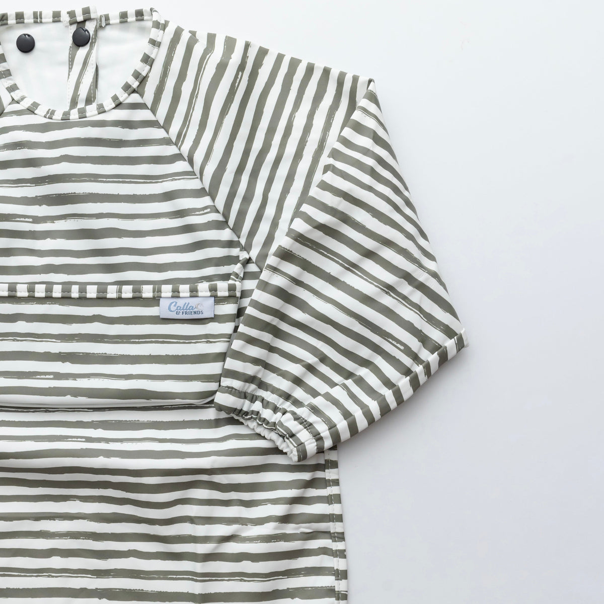The Grayson Long Sleeve Bib - Brush Stripes