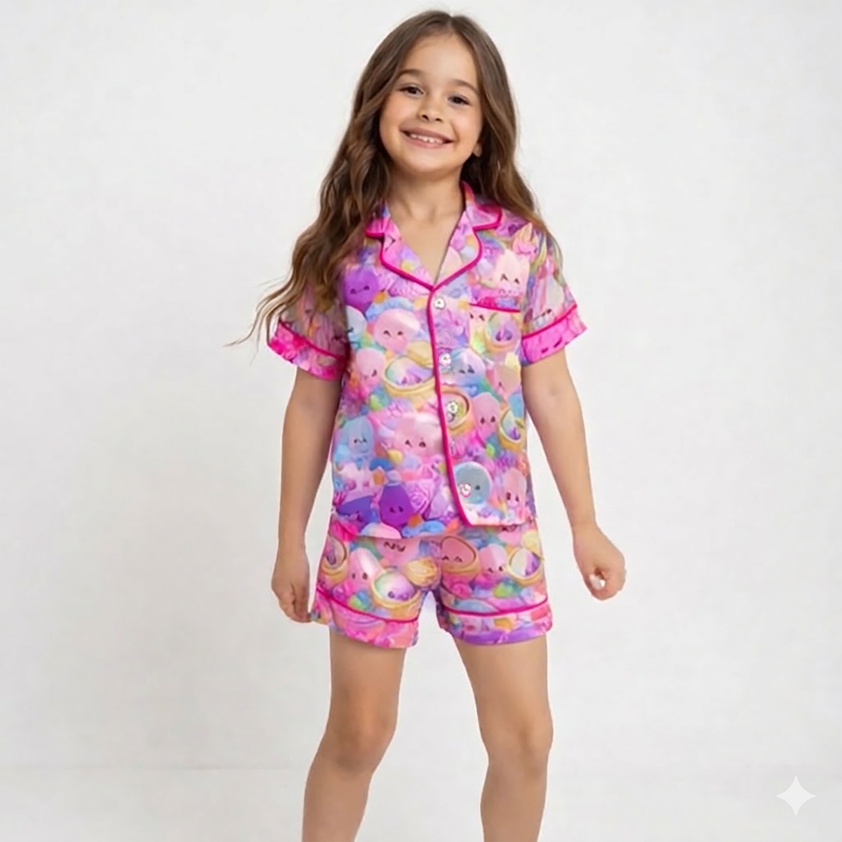 Tweenstyle By Stoopher - Mystery Dumplings Silky Lounge Set