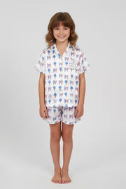 Tweenstyle By Stoopher - Stars & Stripes Ice Cream Silky Lounge Set