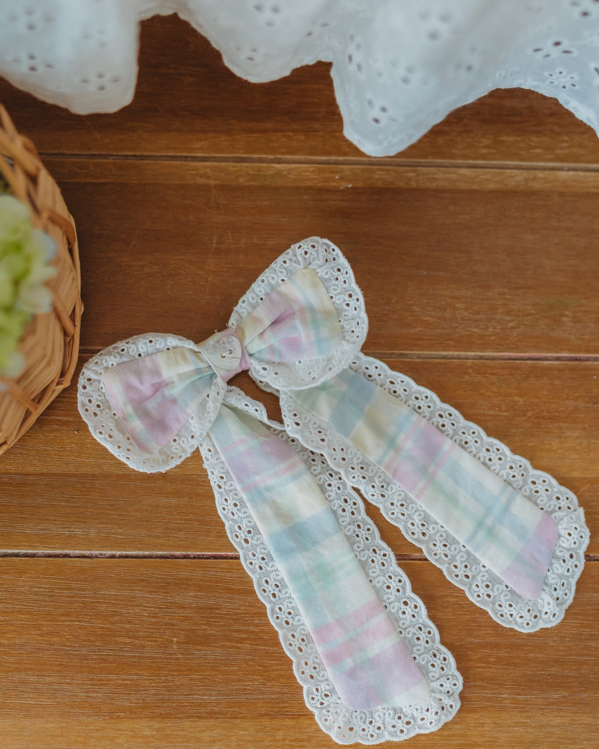 Taffy Plaid Bow