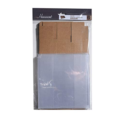 Clear Kraft Paper Sliding Gift Box 12 Pack 7 X 4.75 X 2