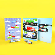 Transportation Vehicles Trains And Construction Coloring Books - Set Of 6 Or 12