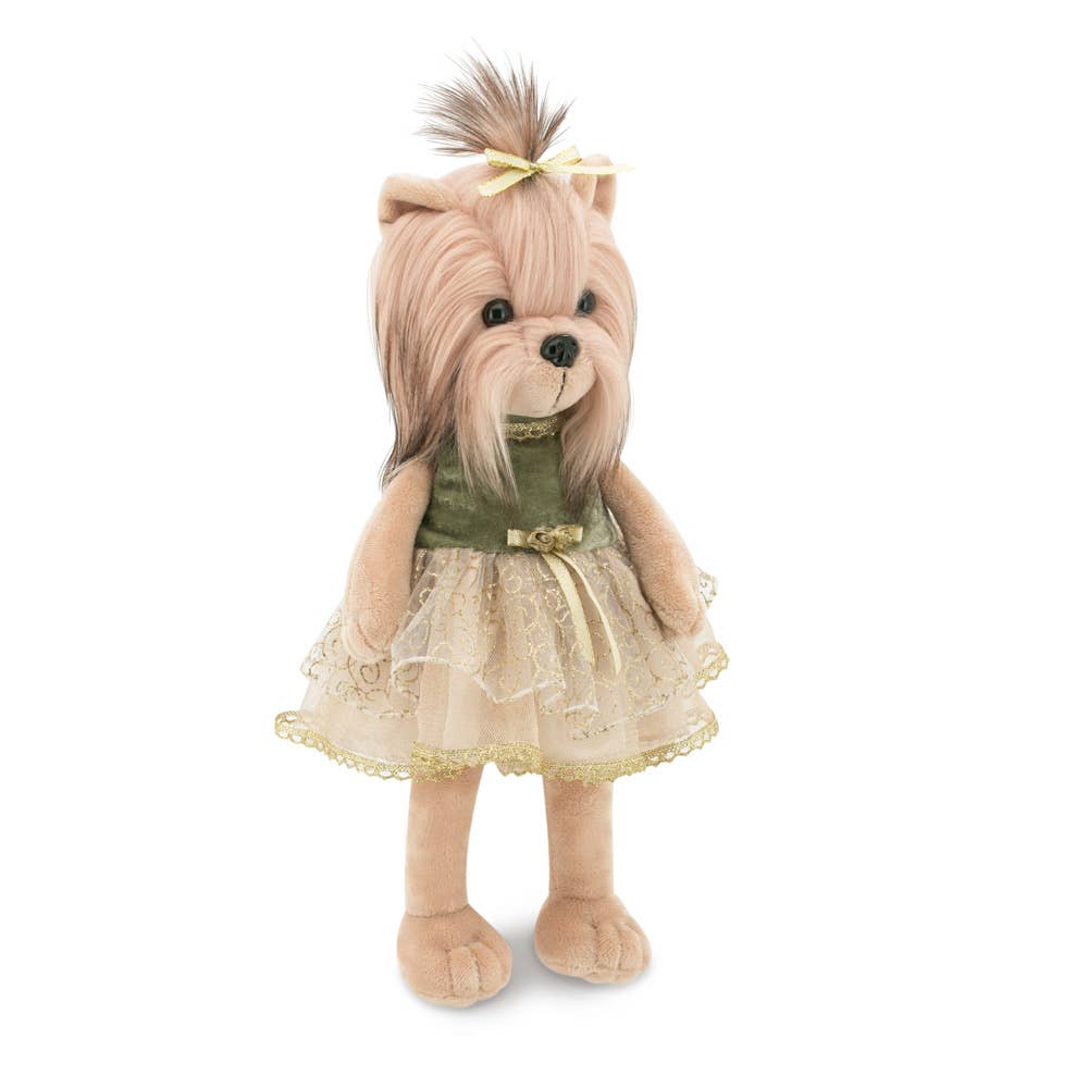 Wise Elk Dressed Up Stuffed Animal Lucky Doggy York Terrier by Wise Elk