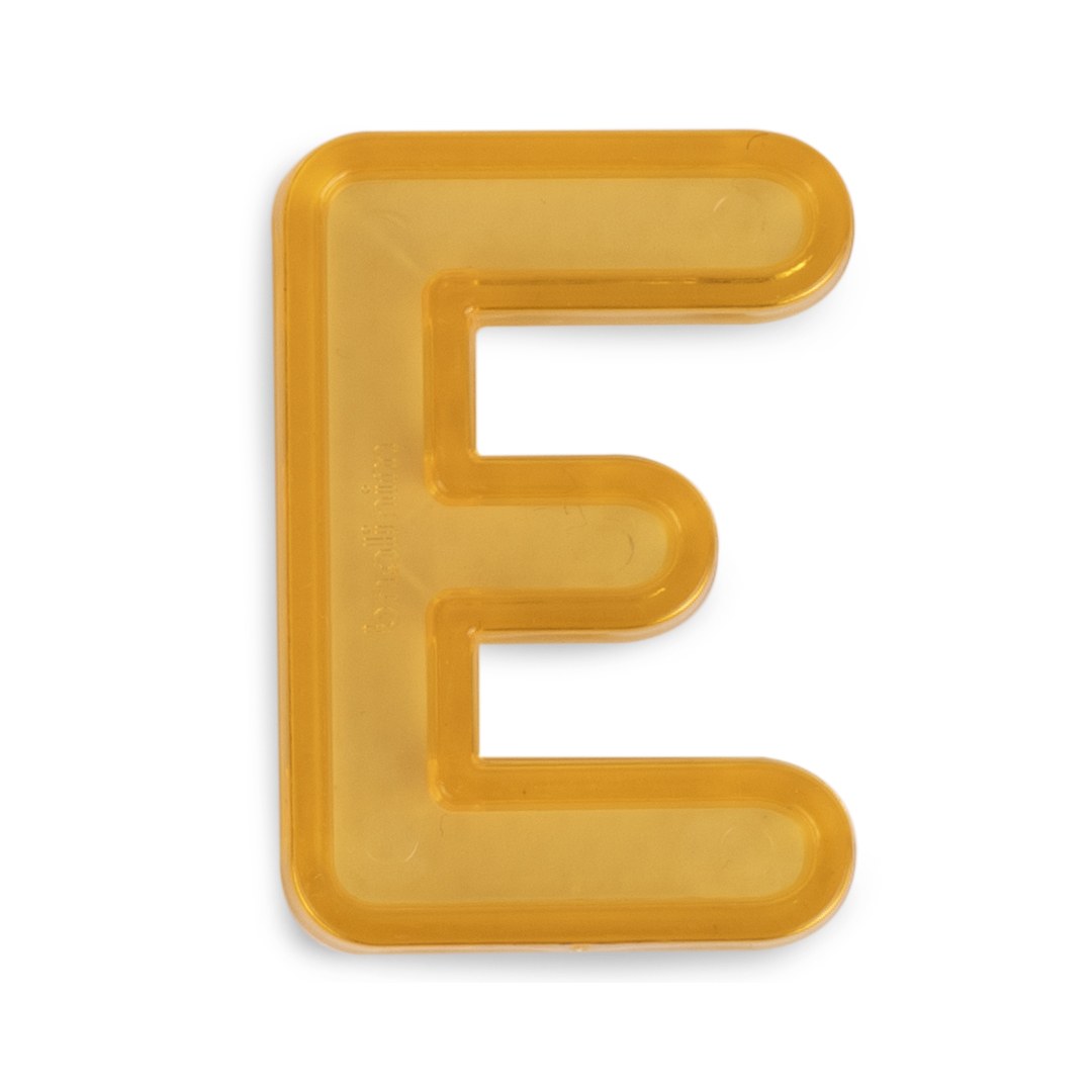Translucent Uppercase Letters 76 Pcs