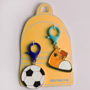 Soccer & Sneaker Bag Charm Duo