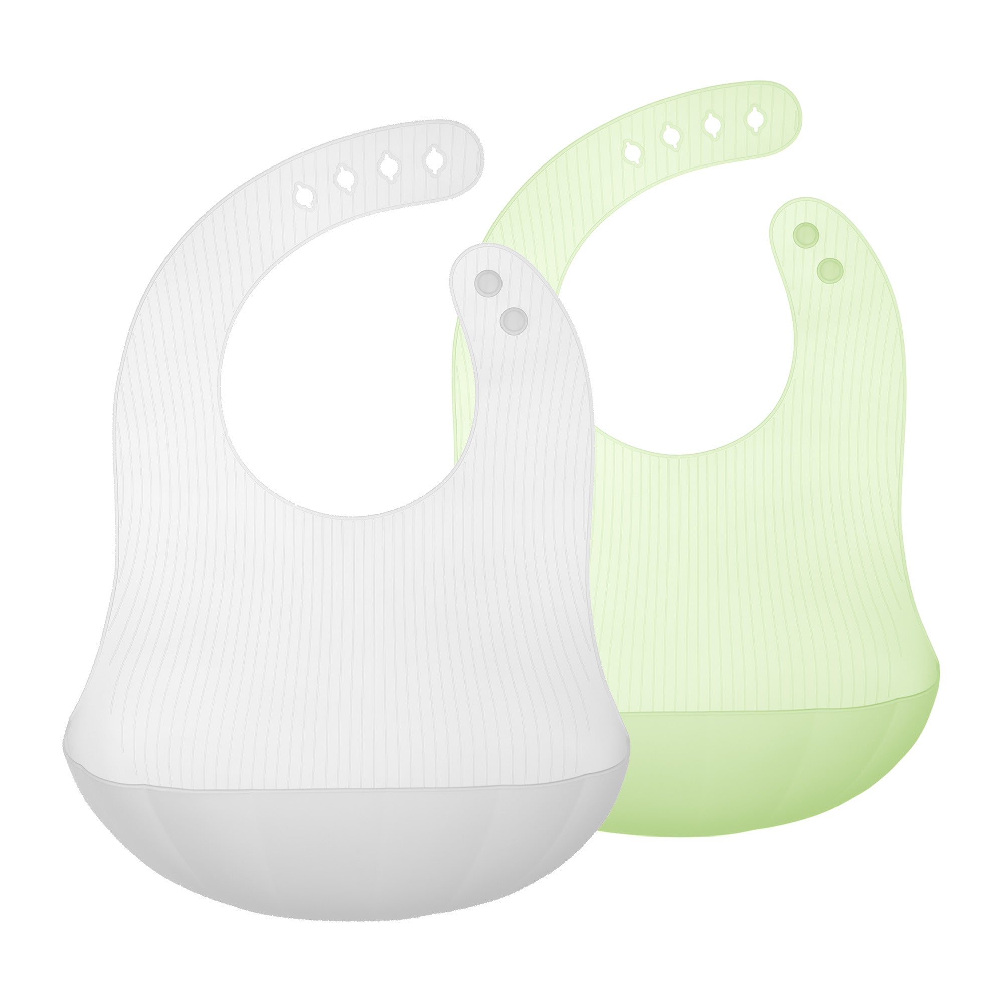 Silicone Bib For Mess-free Self-feeding