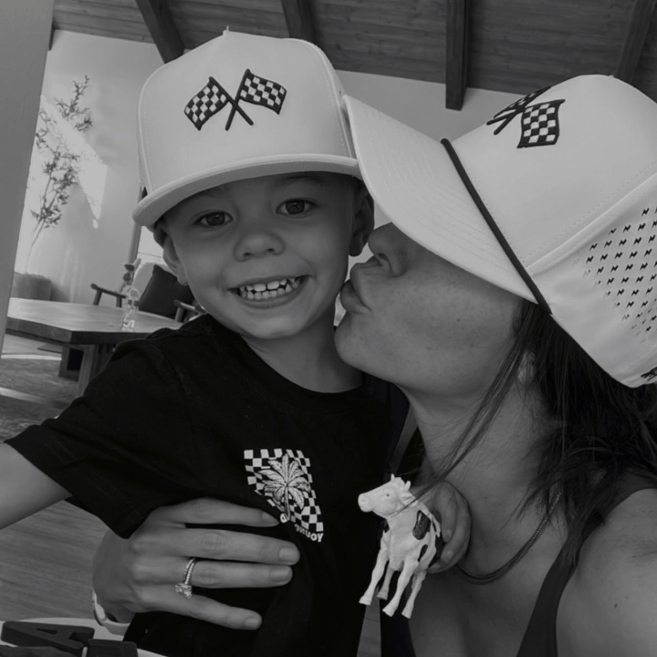 Finish Line White Adventure Snapback // Water-resistant