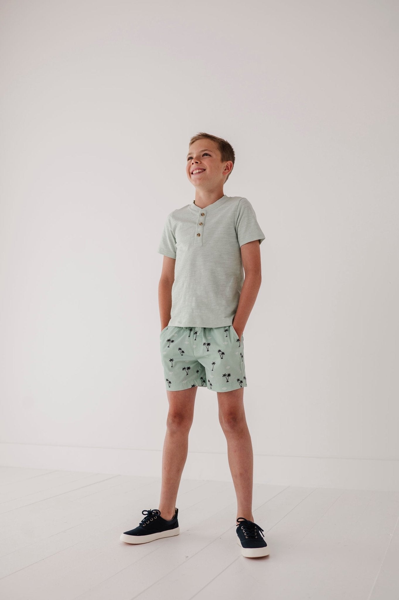 Short Sleeve Henley Shirt