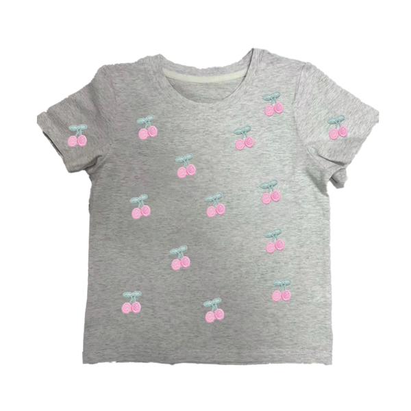 Tweenstyle By Stoopher - Cherries Tee - Grey