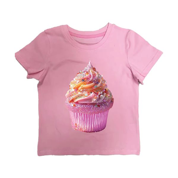 Tweenstyle By Stoopher - Pink Sparkly Sprinkle Cupcake Tee