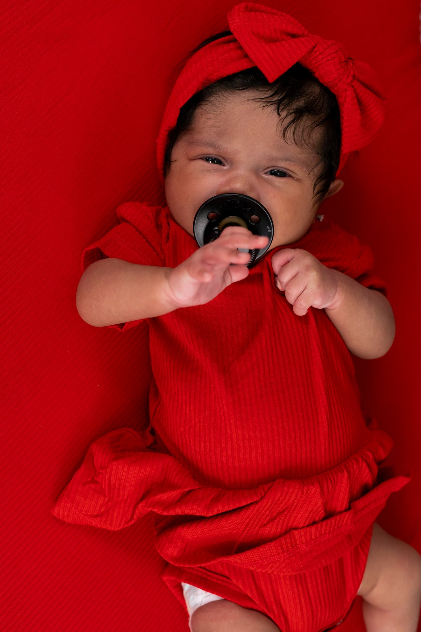 Red Rib Dream Bodysuit Dress