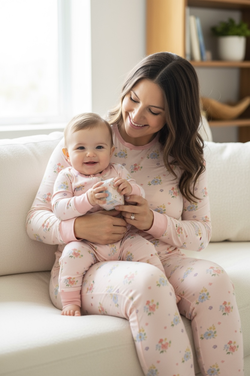 Blush Bloom (women's Long Sleeve Pj)