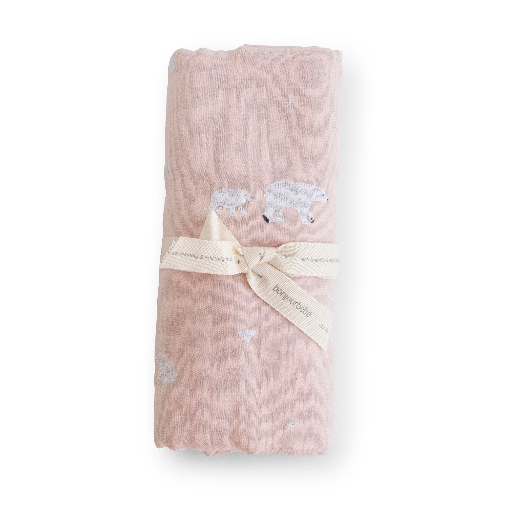 Polaris "Dusty Pink" Muslin Swaddle